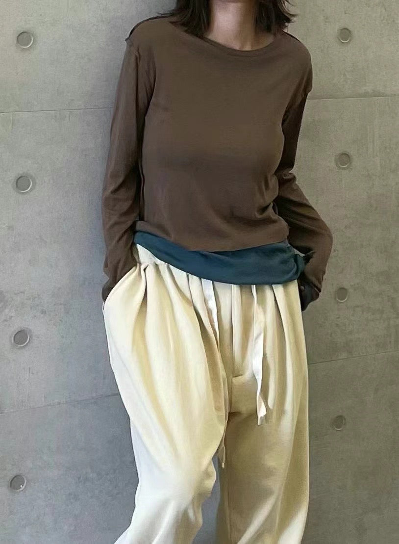 2 LAYERED DRAPE TOP