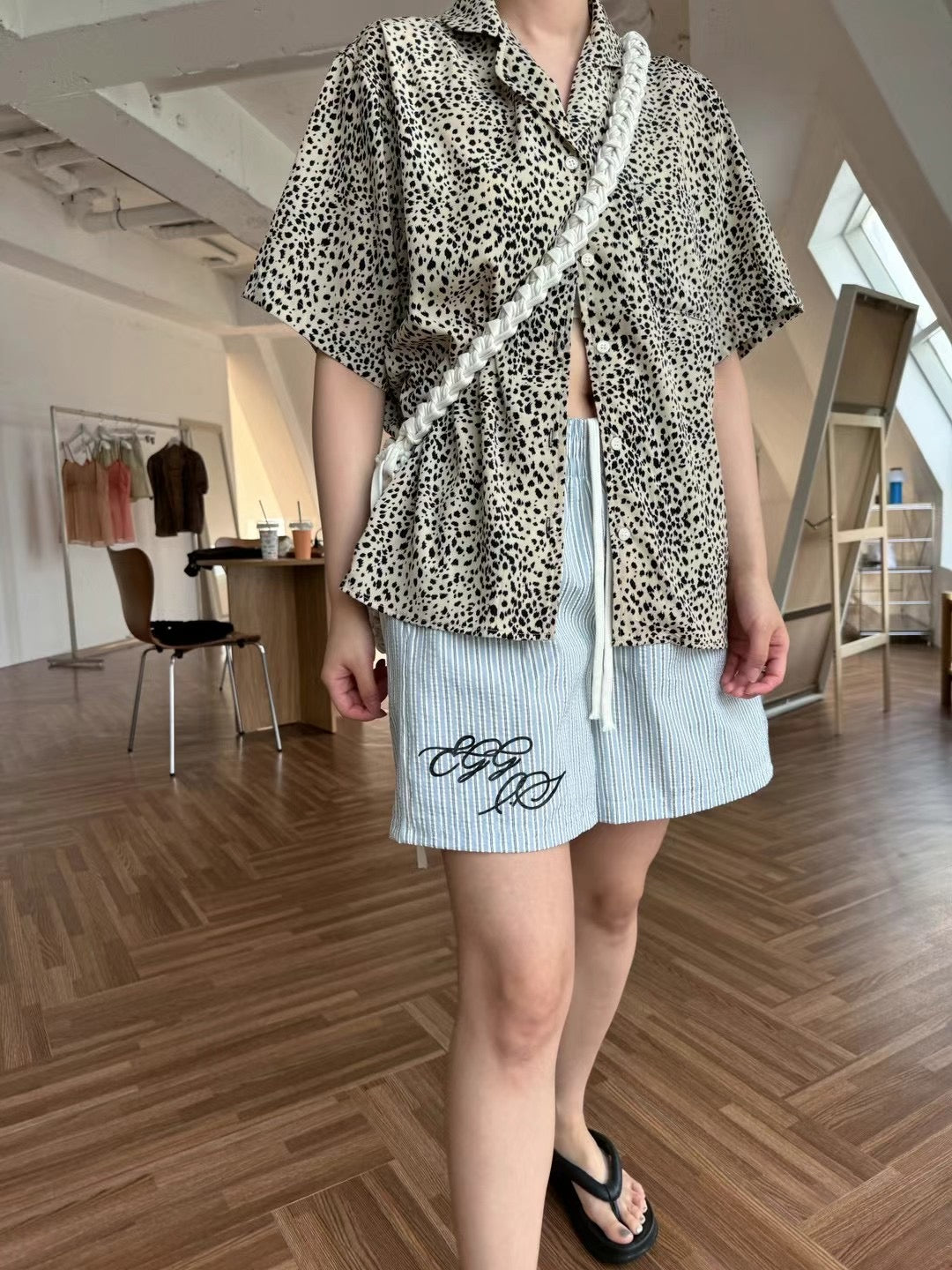 LEOPARD RAYON SHIRT
