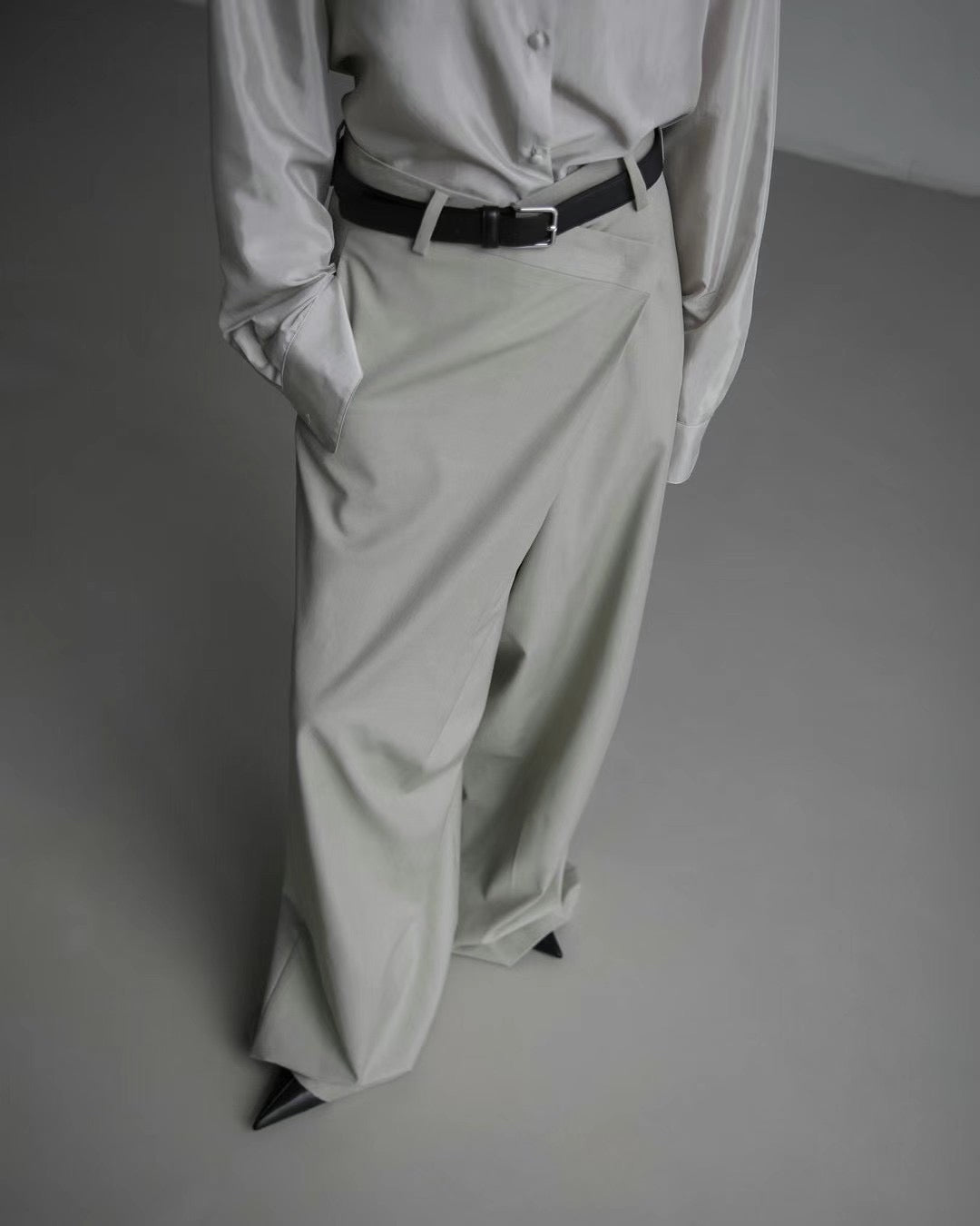CROSS WRAP TROUSERS