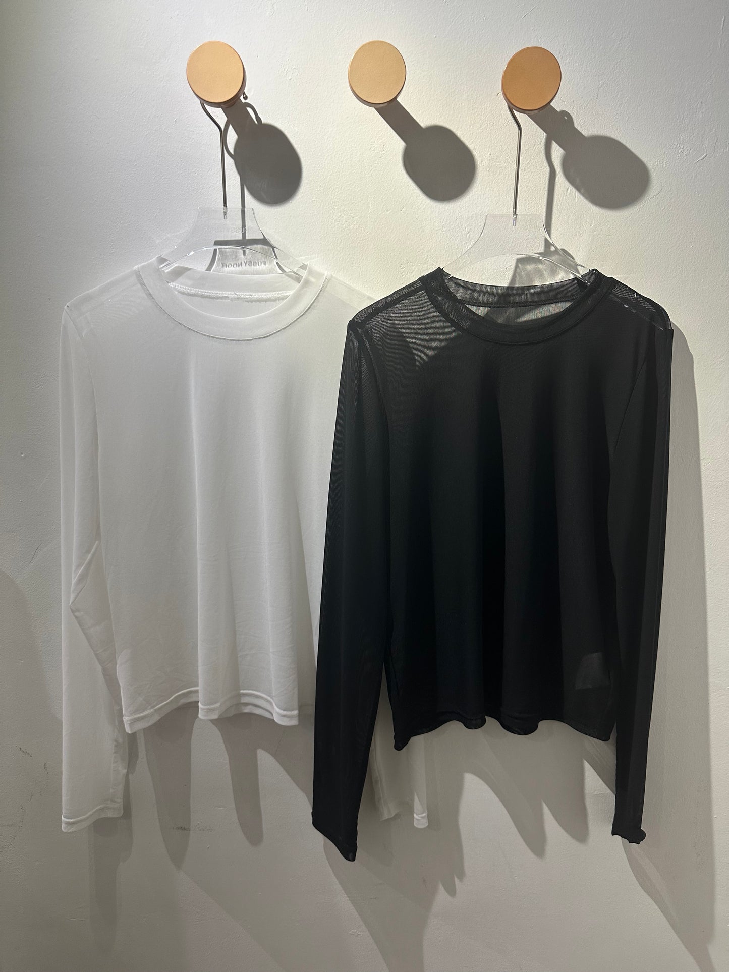 • FUSSY MADE • SHEER MESH TOP