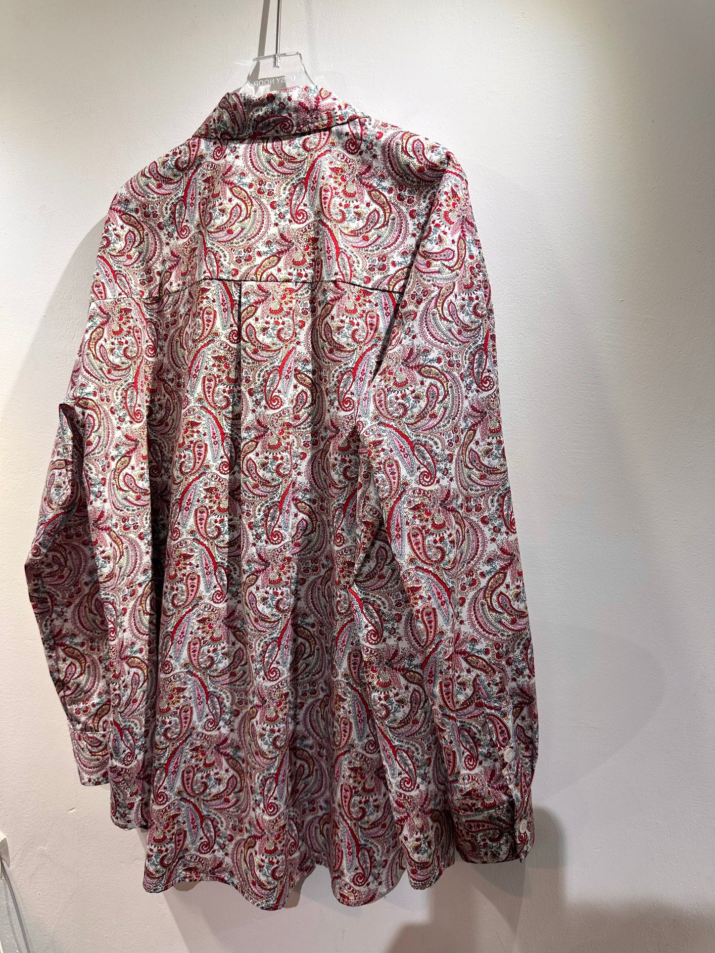 • FUSSY MADE • RED PAISLEY SHIRT