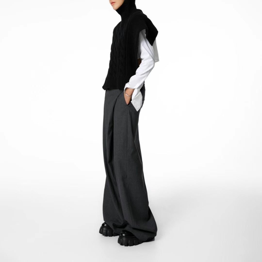 CROSS WRAP TROUSERS