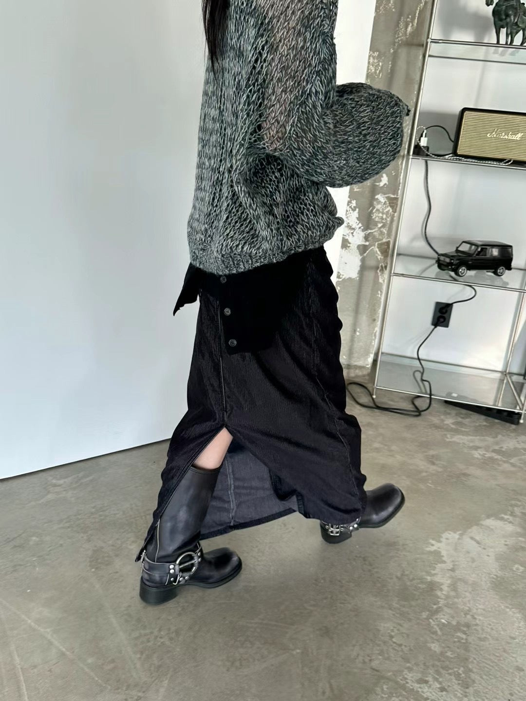 STRAIGHT GRAIN SOFT SKIRT