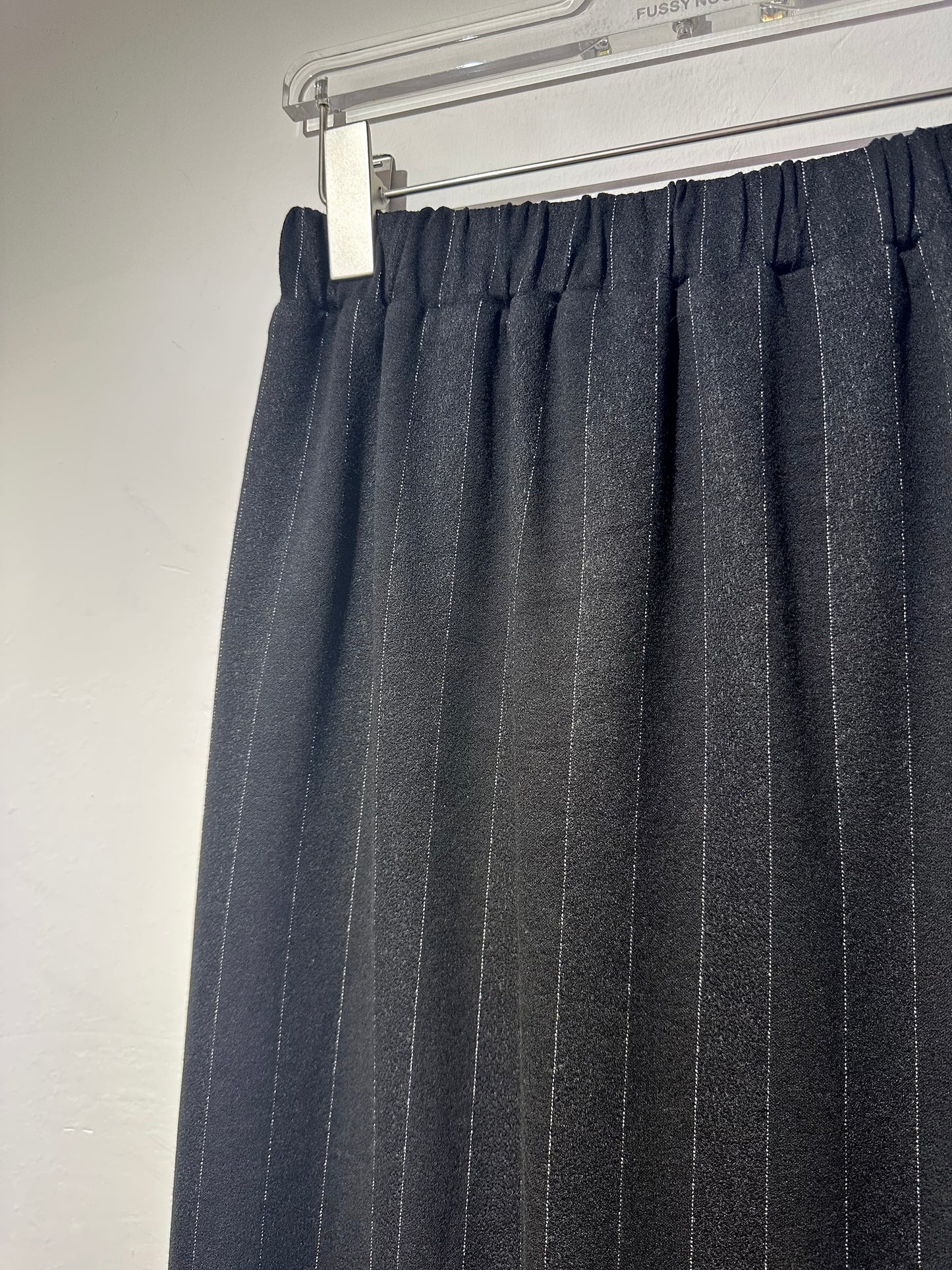 • FUSSY MADE • PINSTRIPE STRETCH SUITING SKIRT