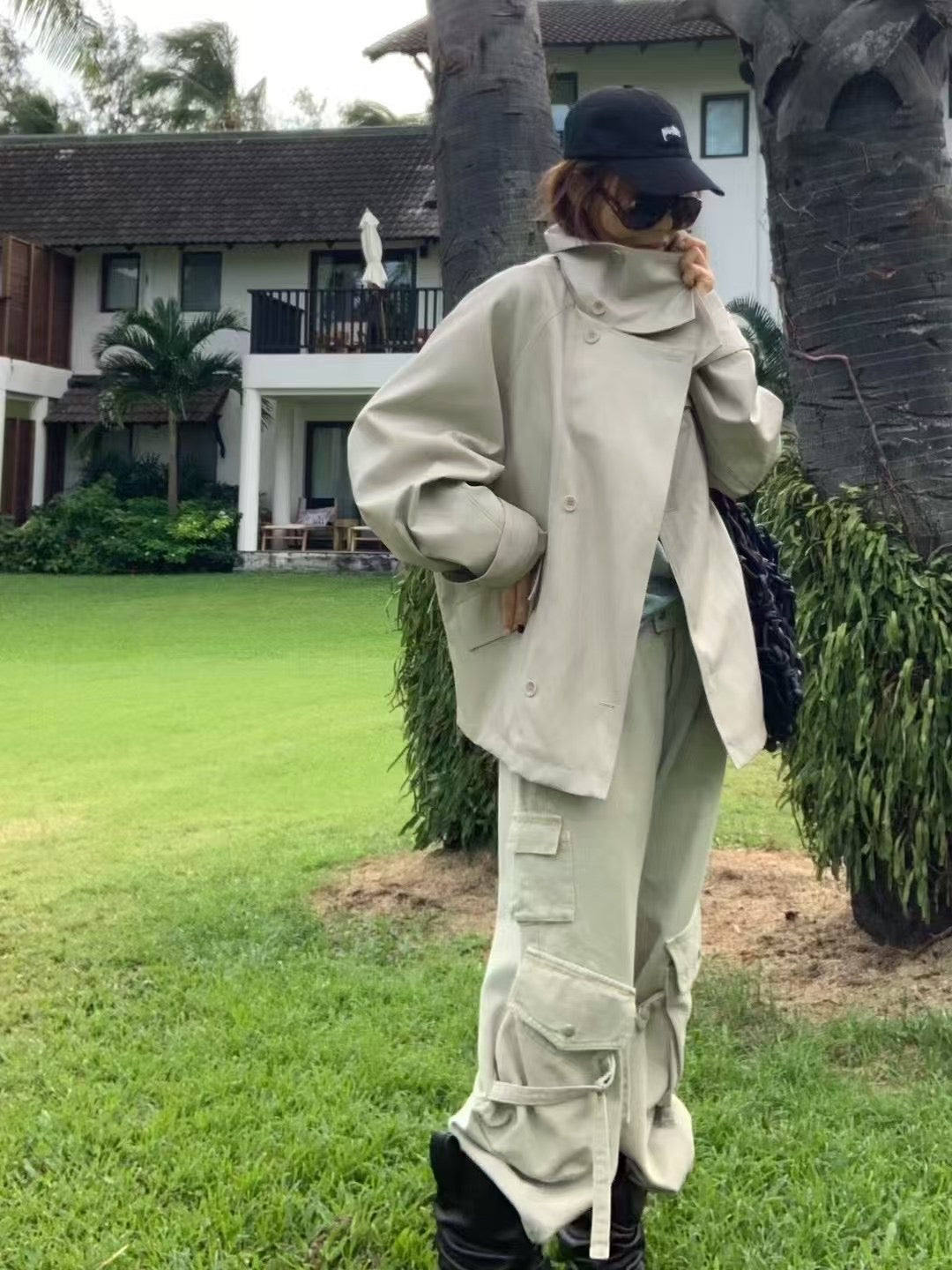 PU TRENCH COAT