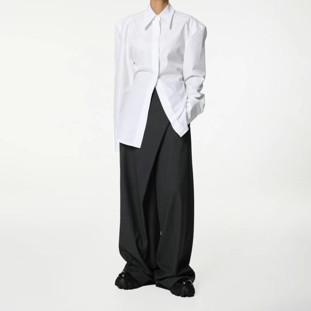 CROSS WRAP TROUSERS
