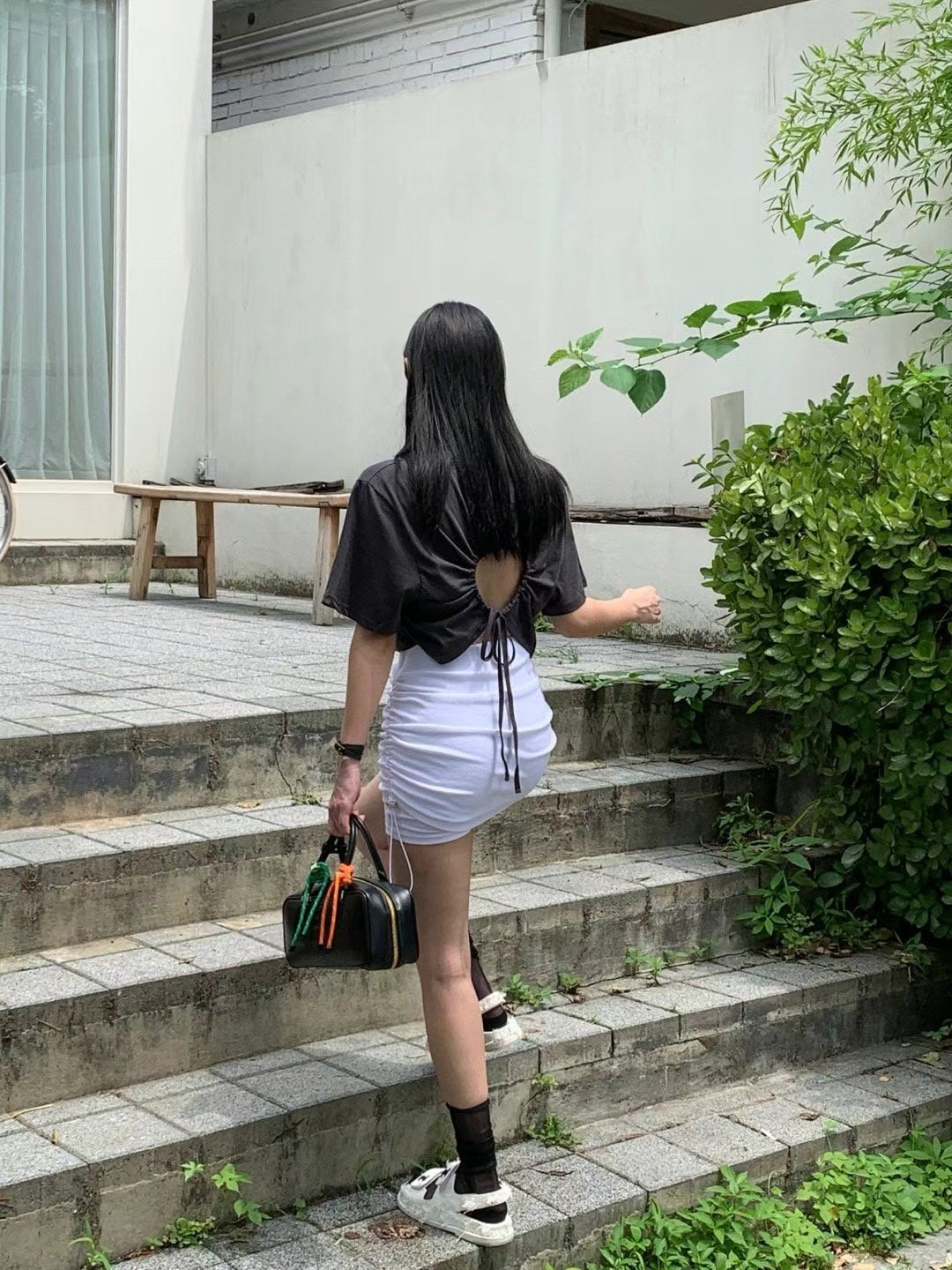 DRAWSTRING PANT SKIRT