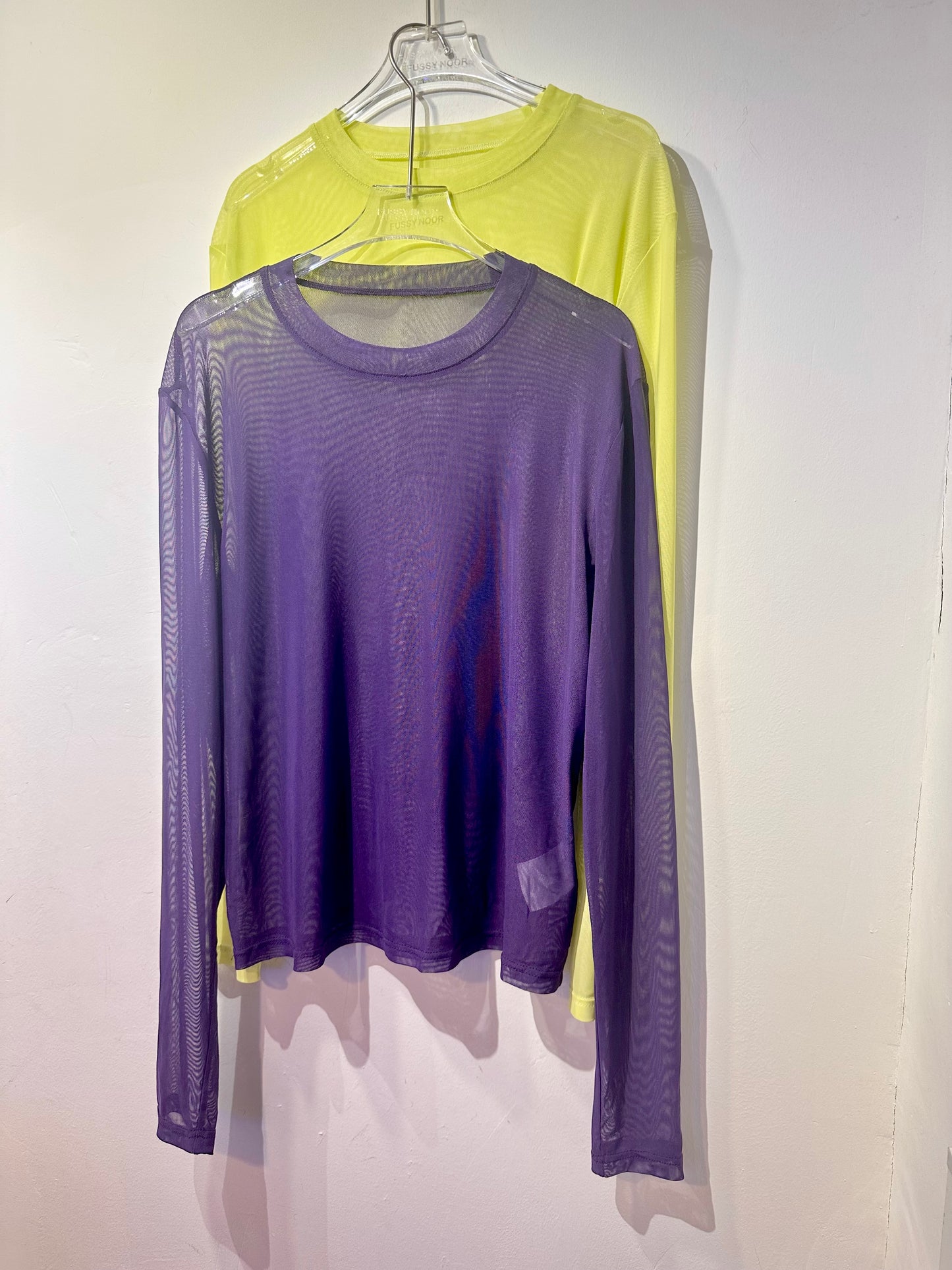 • FUSSY MADE • SHEER MESH TOP
