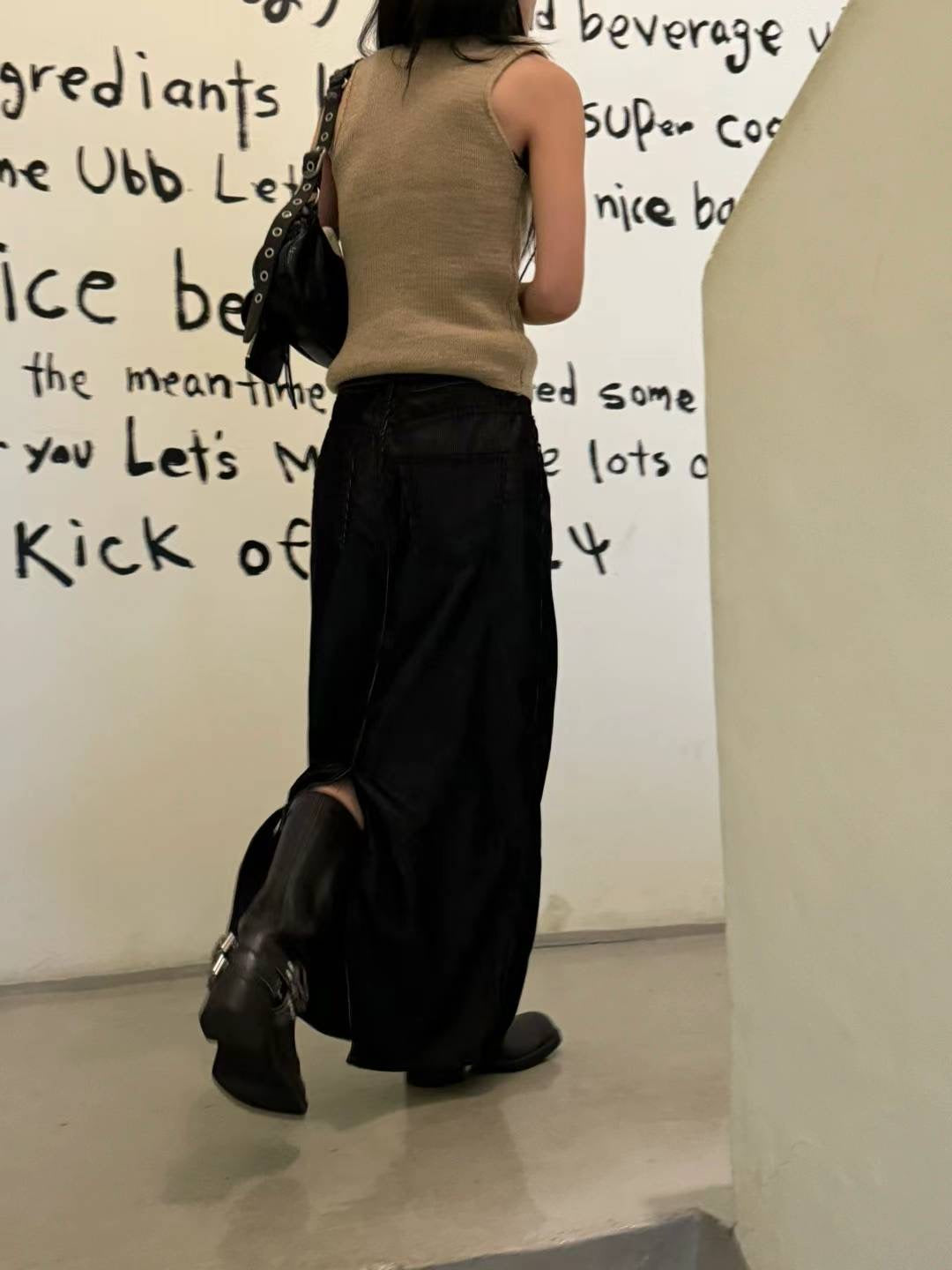 STRAIGHT GRAIN SOFT SKIRT