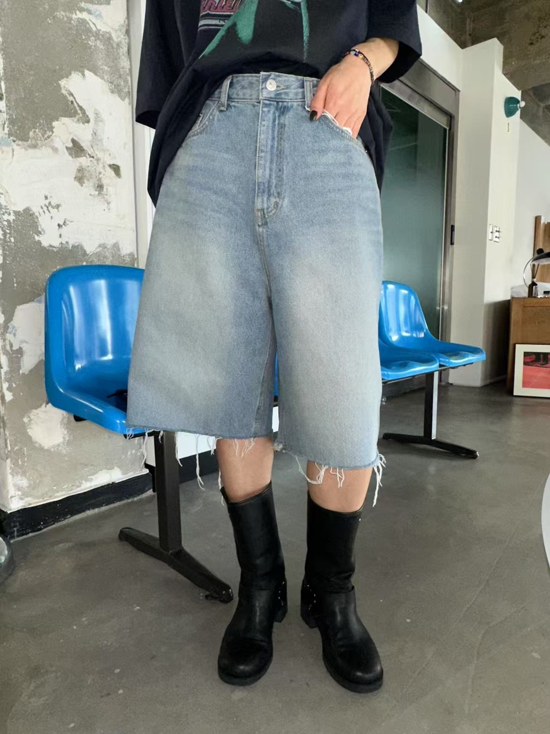 SS25 OVERSIZE DENIM SHORTS