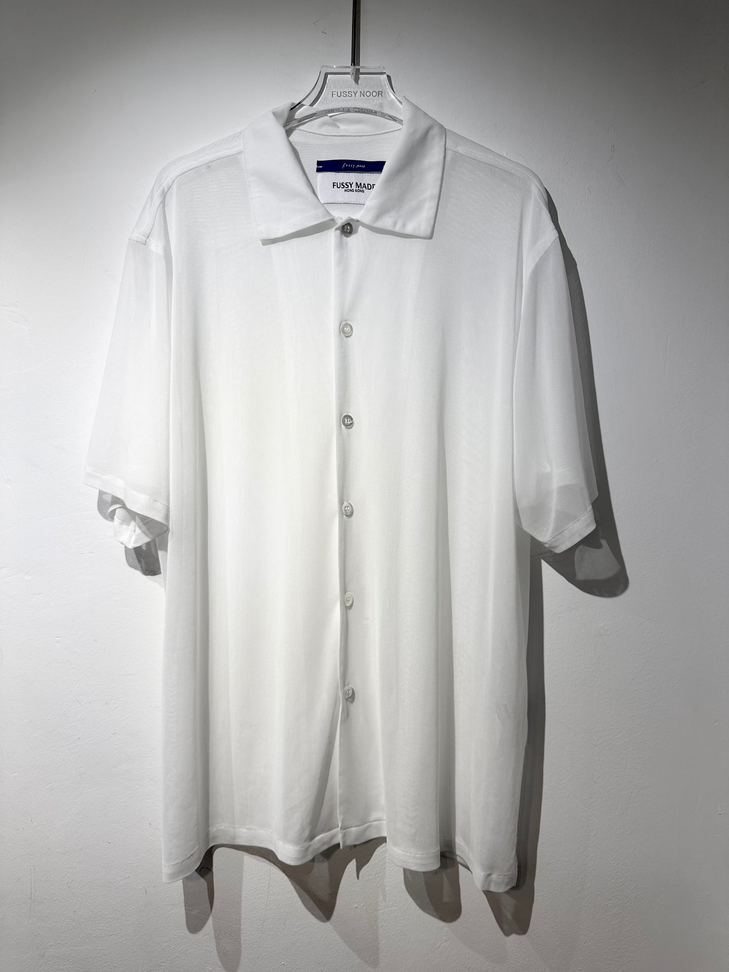 • FUSSY MADE • SHEER MESH SHIRT