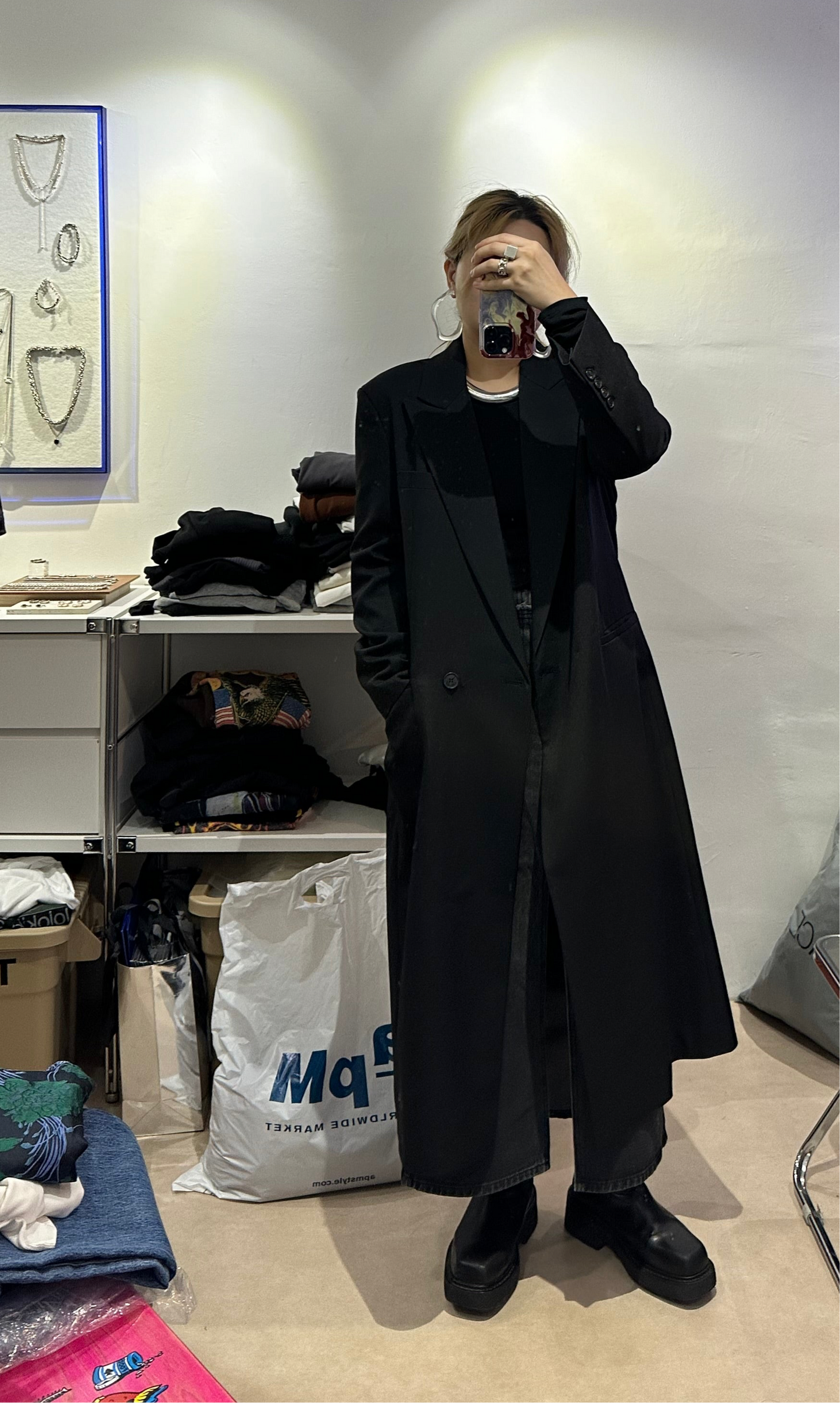 *0* FINE CUT LONG BLAZER - ONLY BLACK