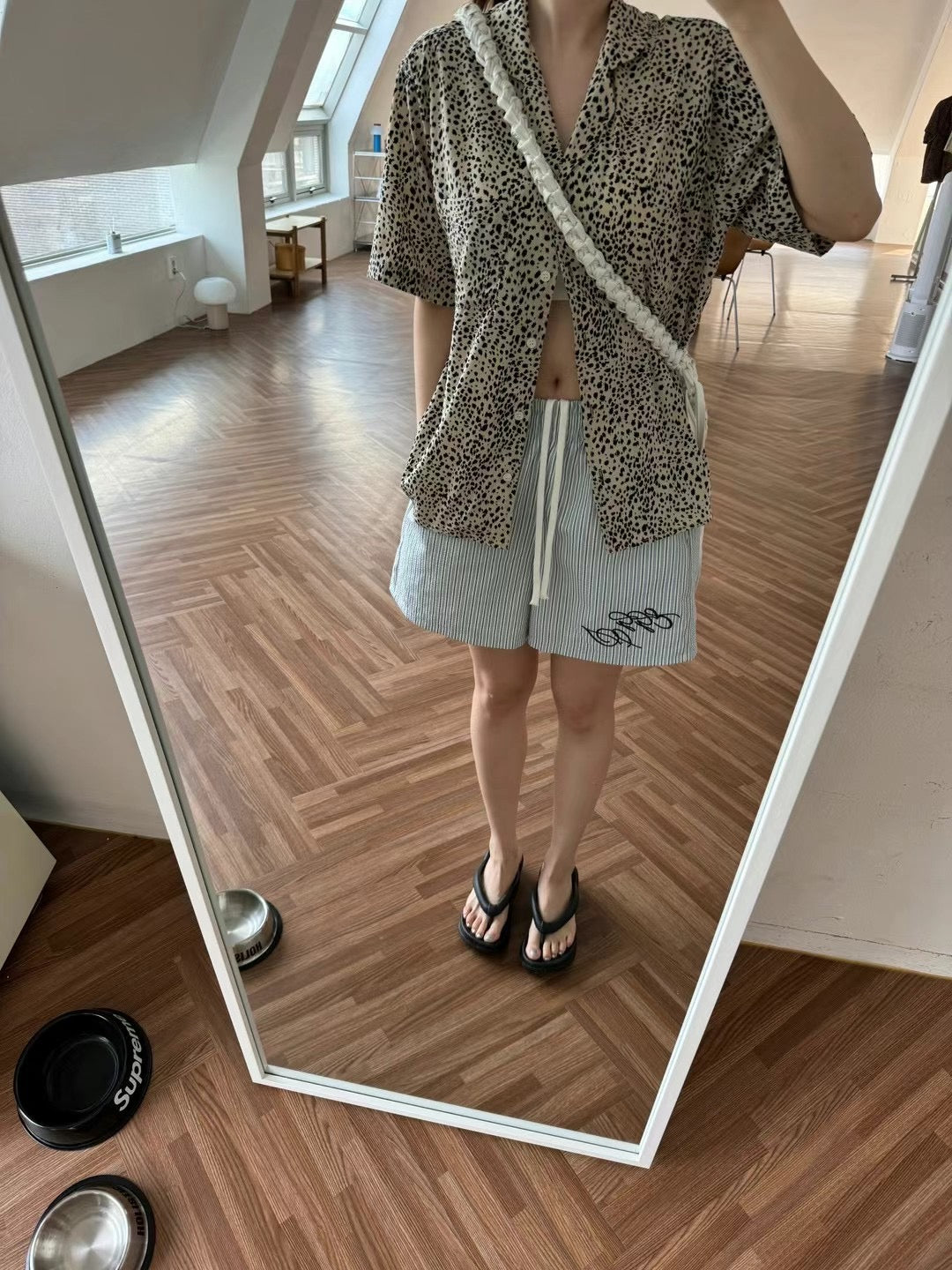 LEOPARD RAYON SHIRT