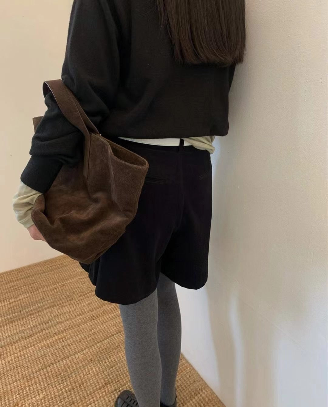 SUEDE HANDBAG