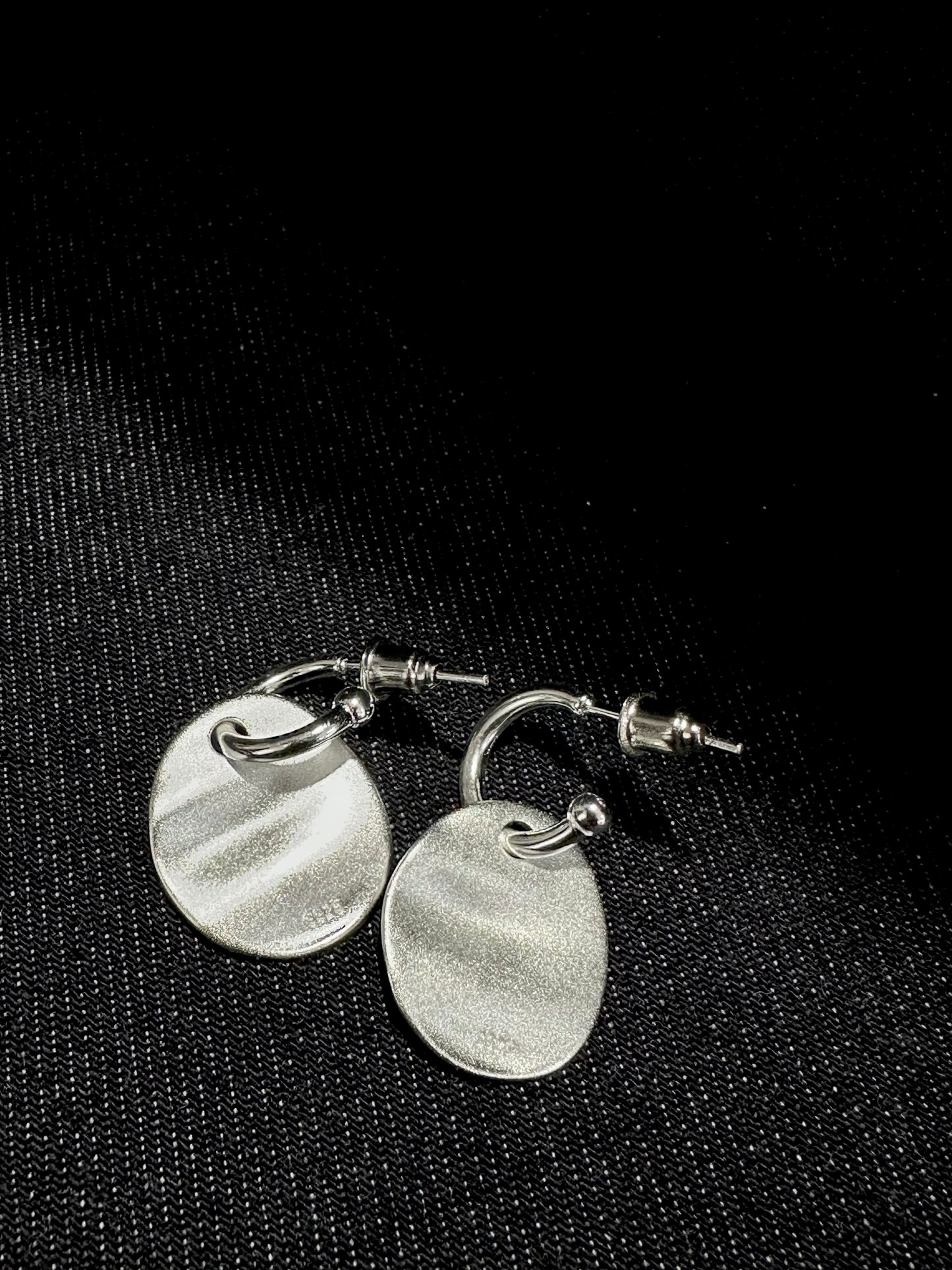 925 LOOP COIN ATTACHED EARRINGS