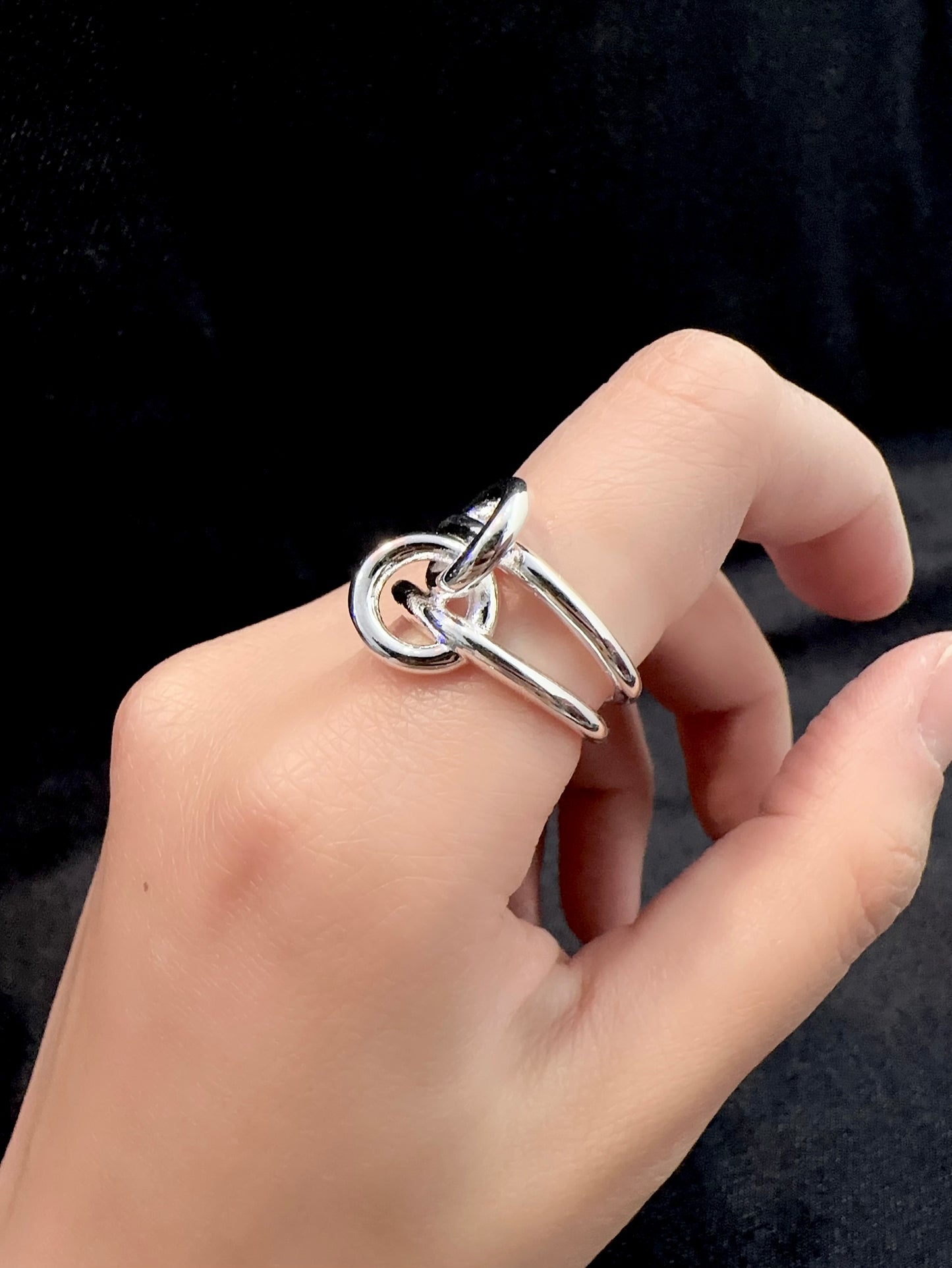 925 INFINITE HOOP RING