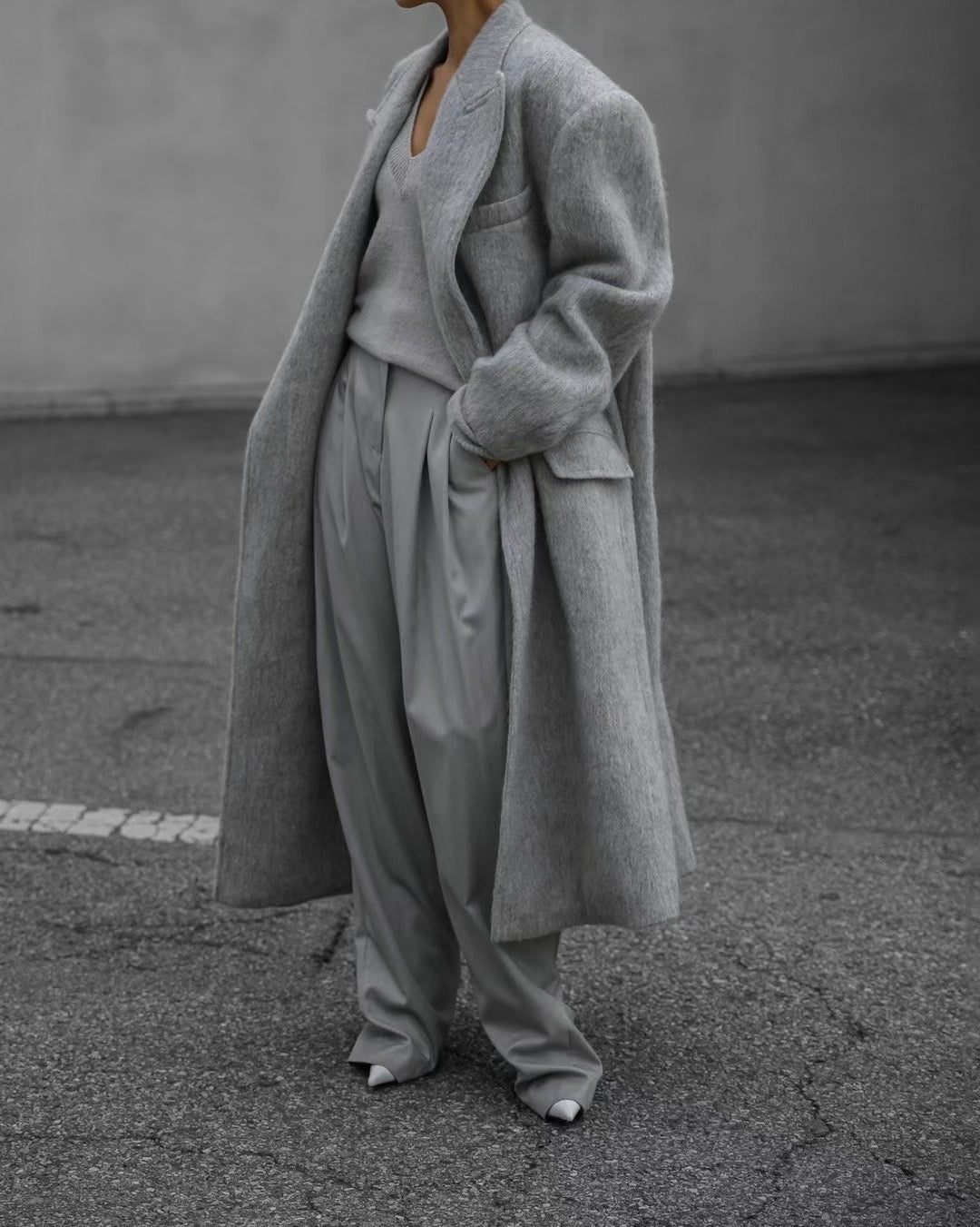 DOUBLE SEAM PLEATED TROUSERS