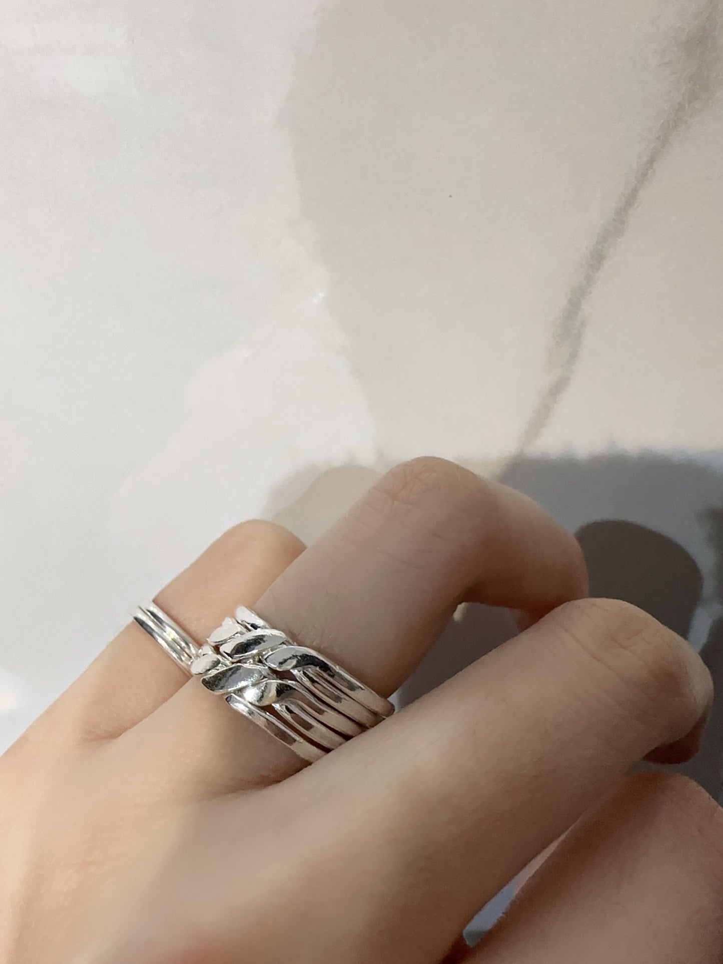 HANDMADE 925 FIVE LOOP PUZZLE RING