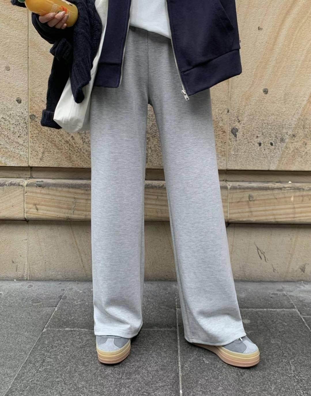 THICK BAND COTTON PANTS