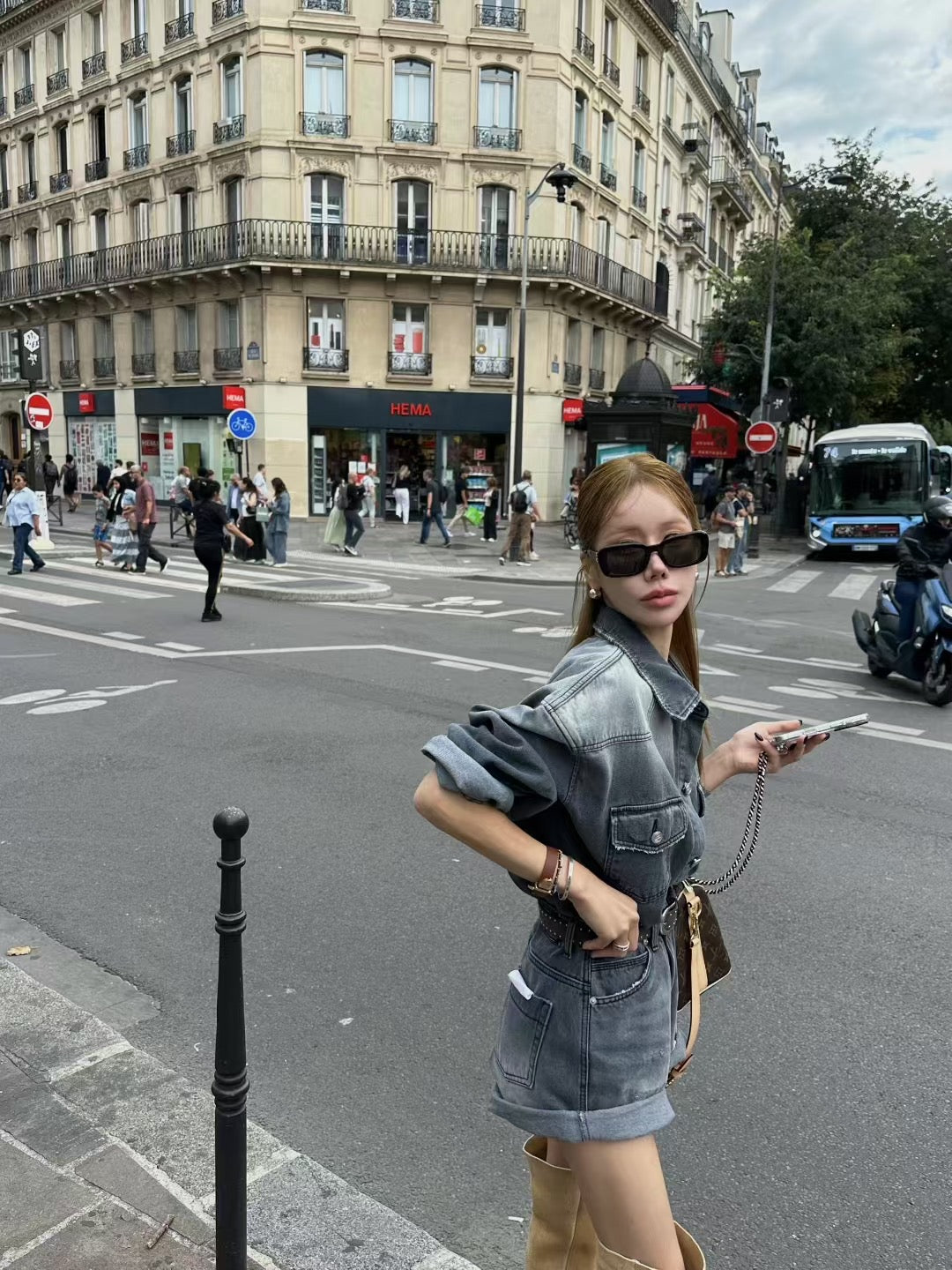 CHIC CLASSIC DENIM SHIRT