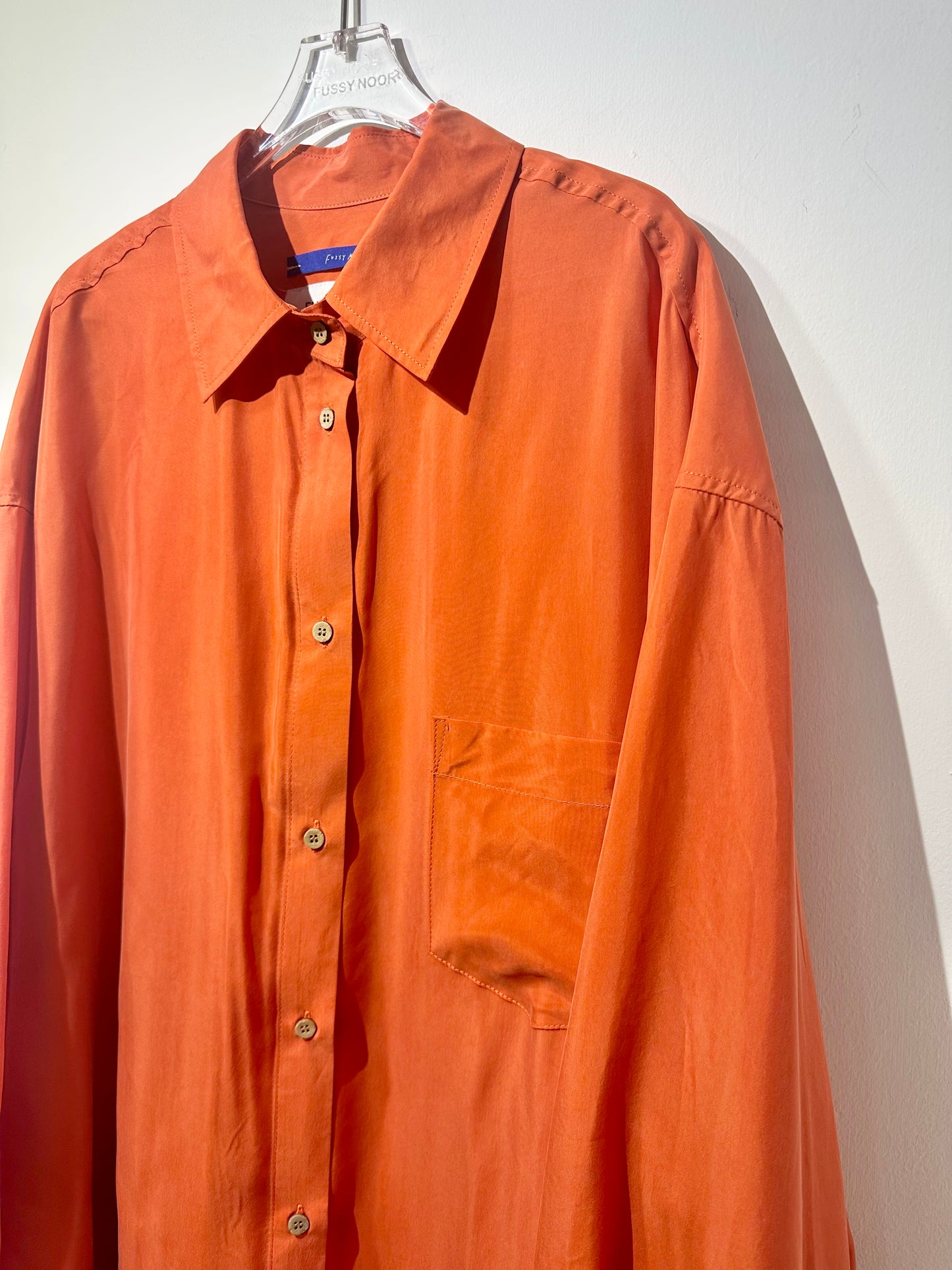 • FUSSY MADE • SPANISH ORANGE CUPRO SHIRT