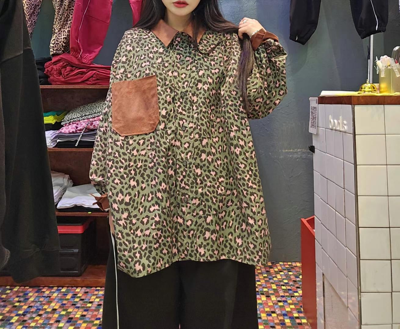 LEOPARD SHIRT JACKET