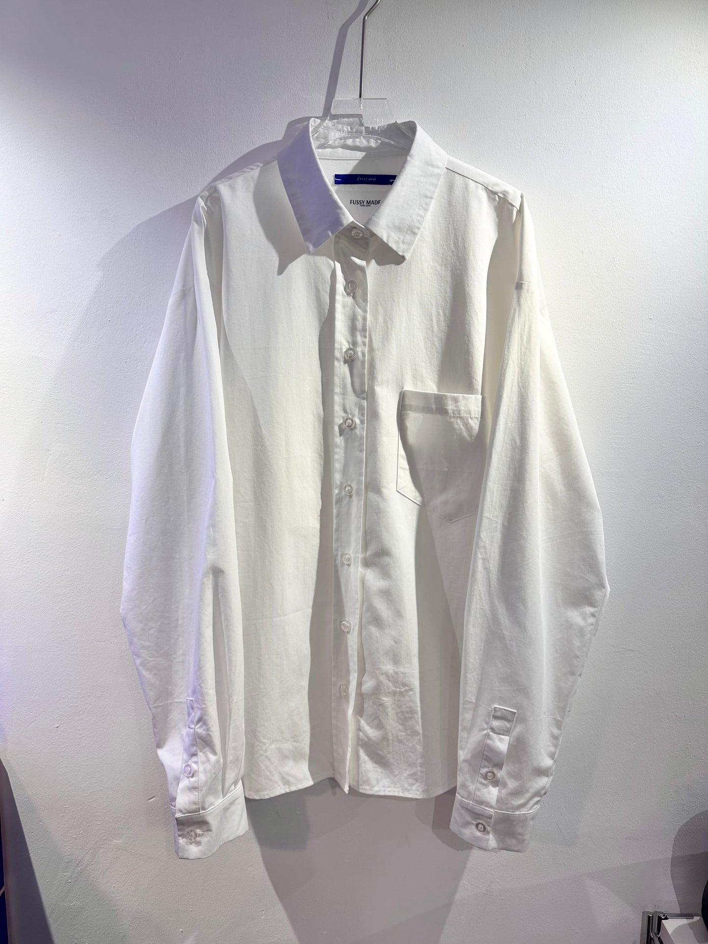 • FUSSY MADE • ONE POCKET PLAIN SHIRT