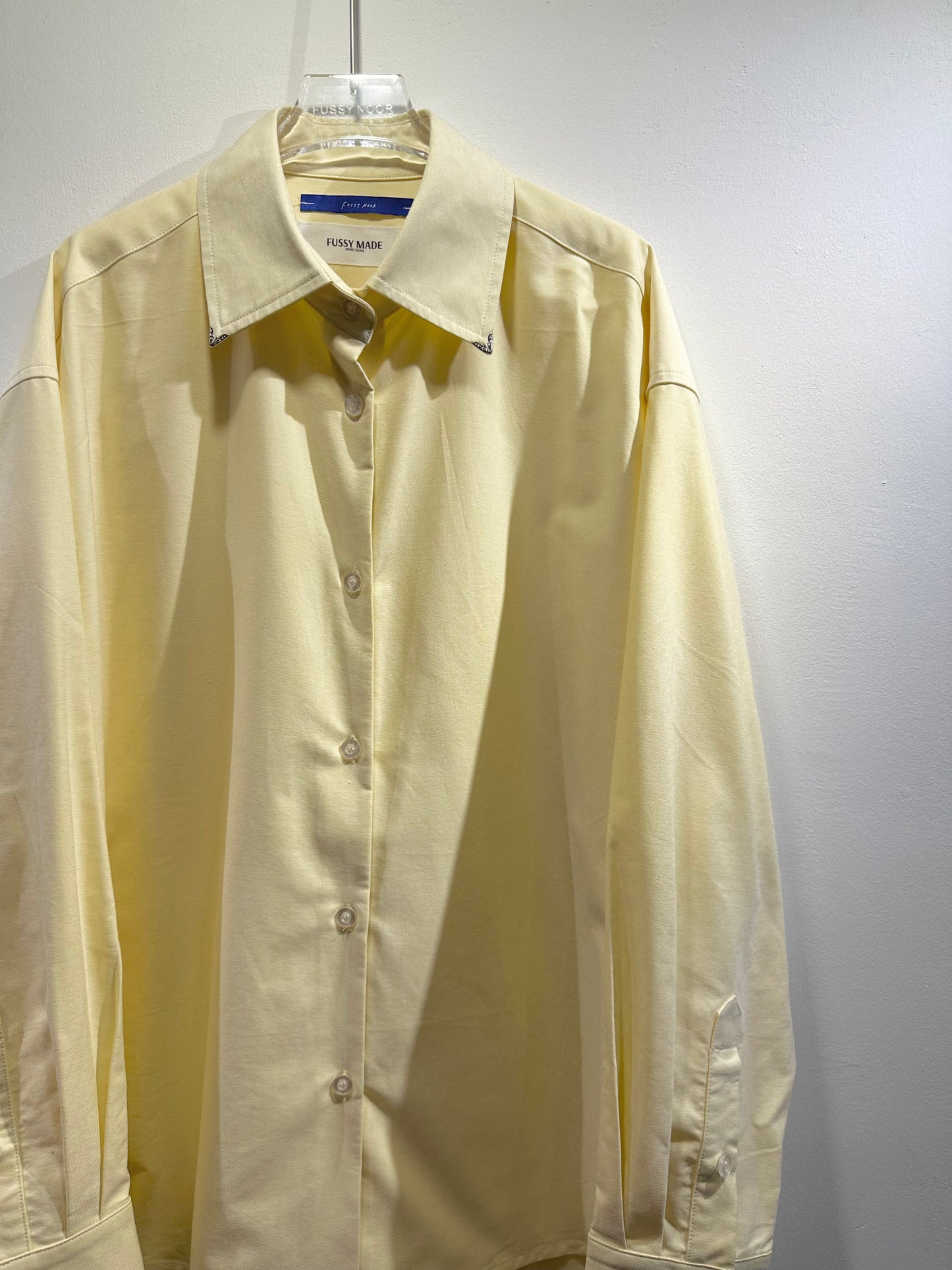 • FUSSY MADE • COLLAR TIPS OXFORD SHIRT