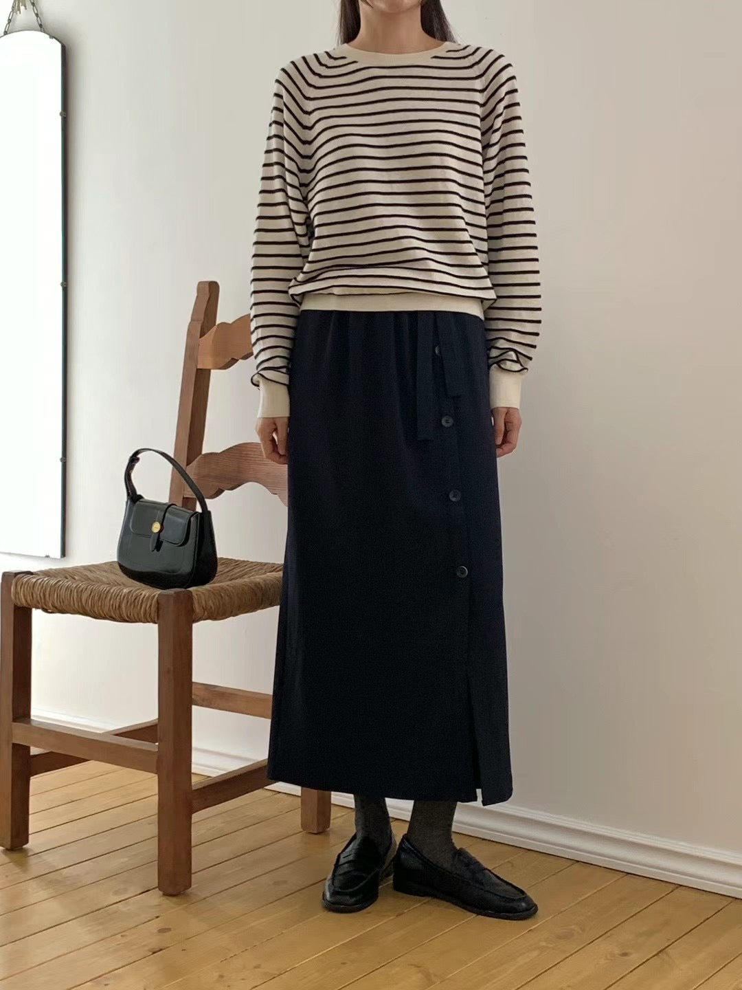 BUTTON SKIRT