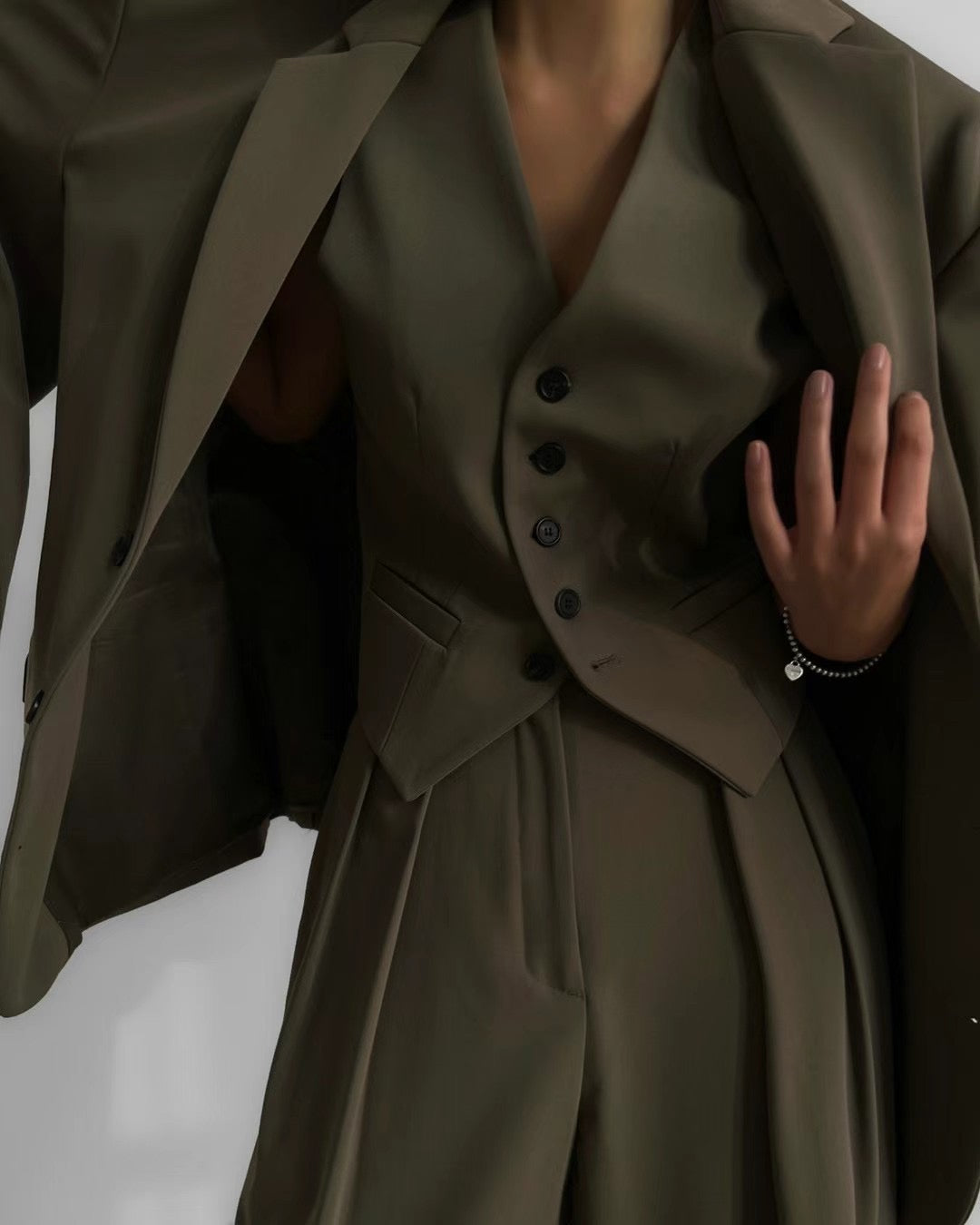 INWARD DOUBLE PLEATS TROUSERS
