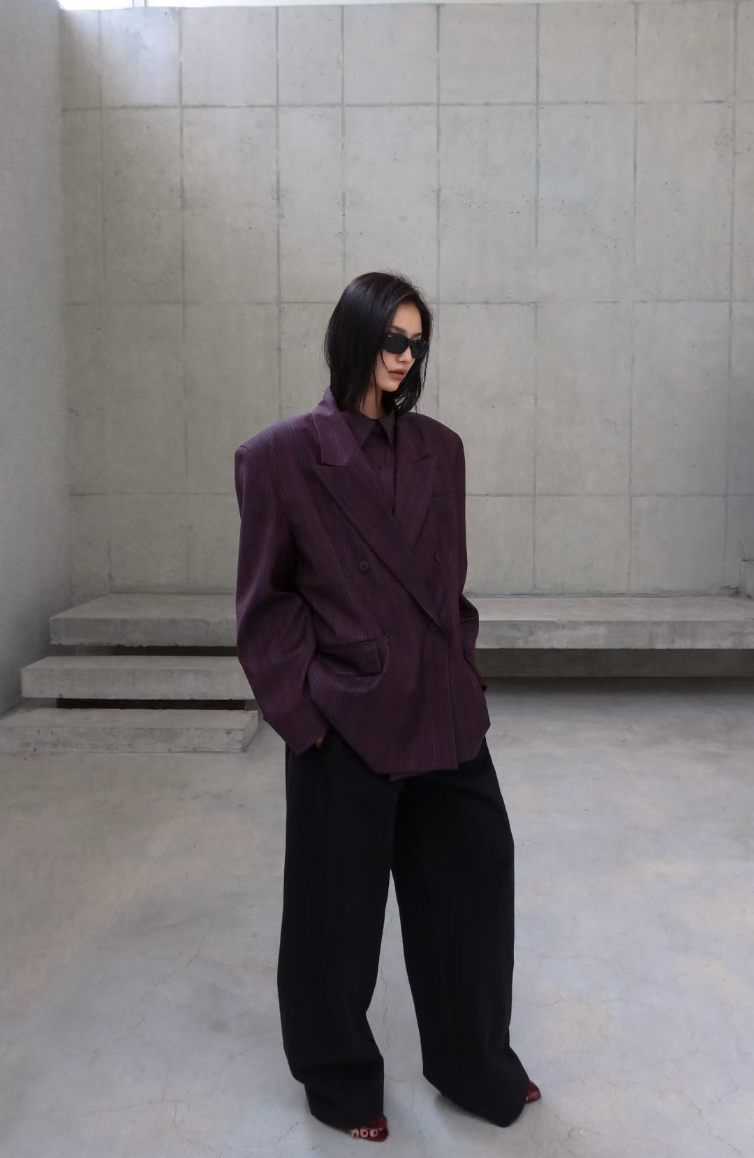 HARMONY CHECKED BLAZER