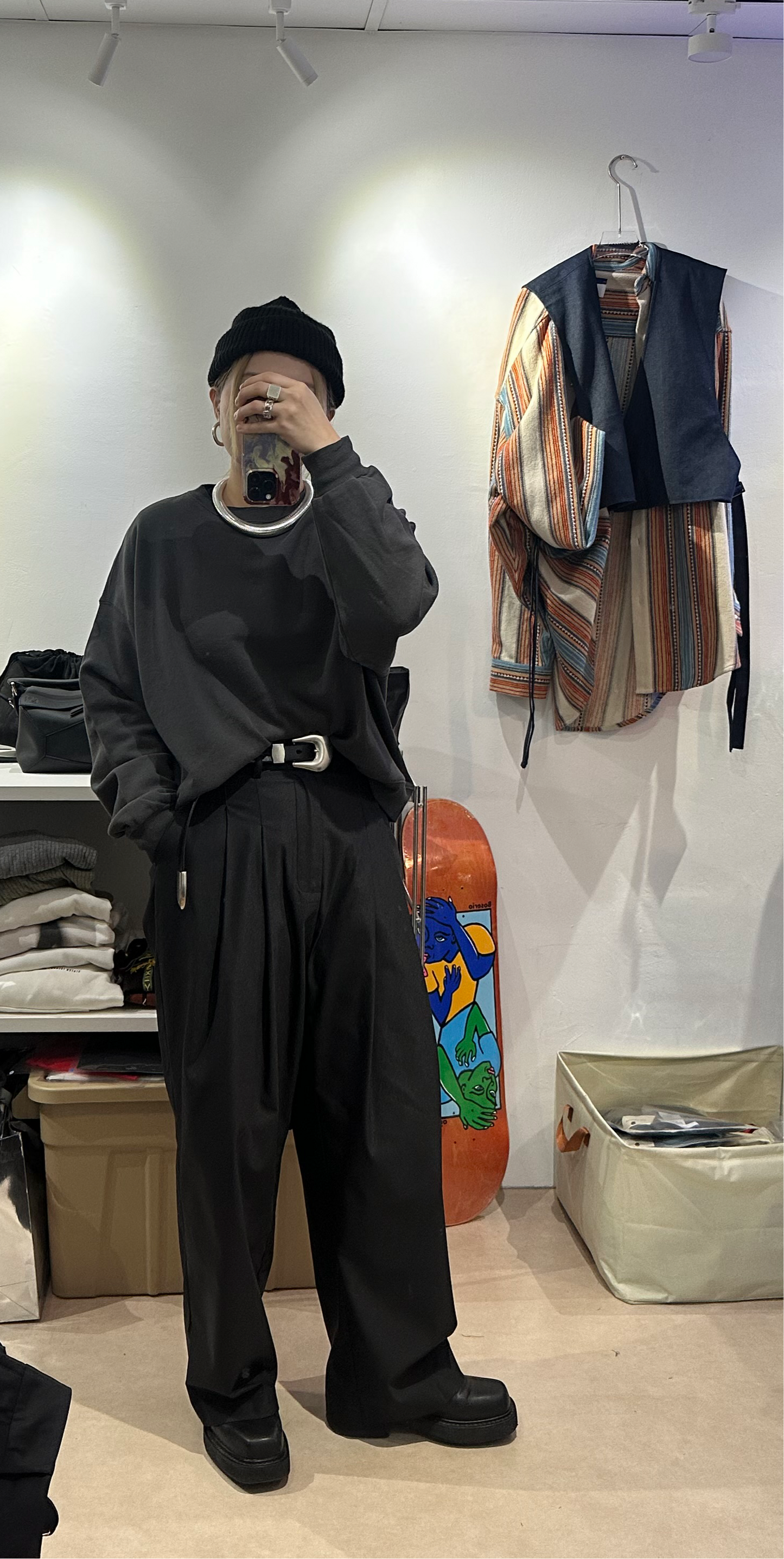 WAIST LENGHT JERSEY SWEATER