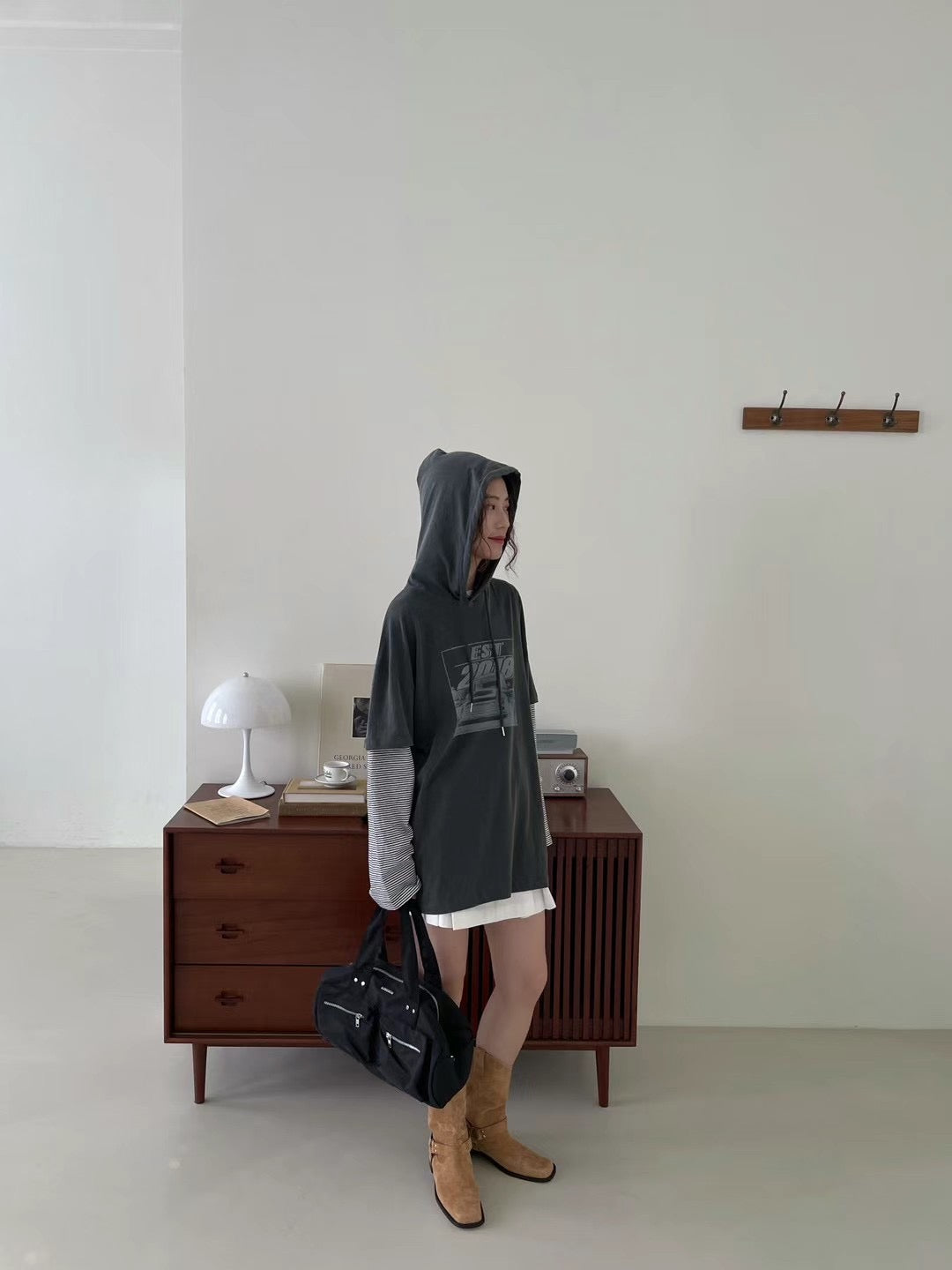!!!LAST ORDER - SPECIAL OFFER until Sunday!!! STRIPE SLEEVES TEE HOODIE
