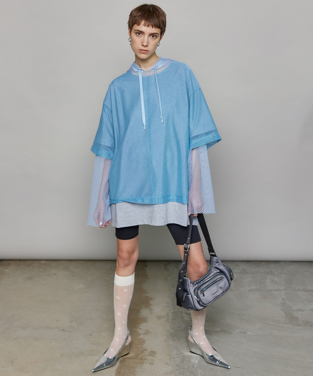 SHEER LAYERED TEE ( 2IN1 )
