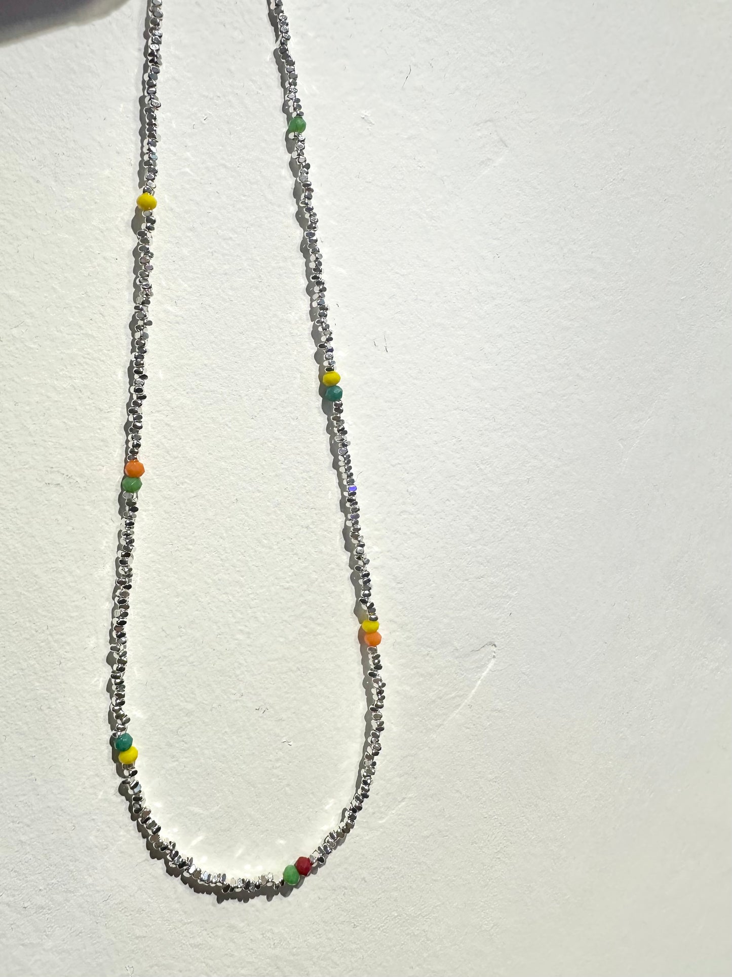 925 SPRING MIXED BEADS NECKLACE