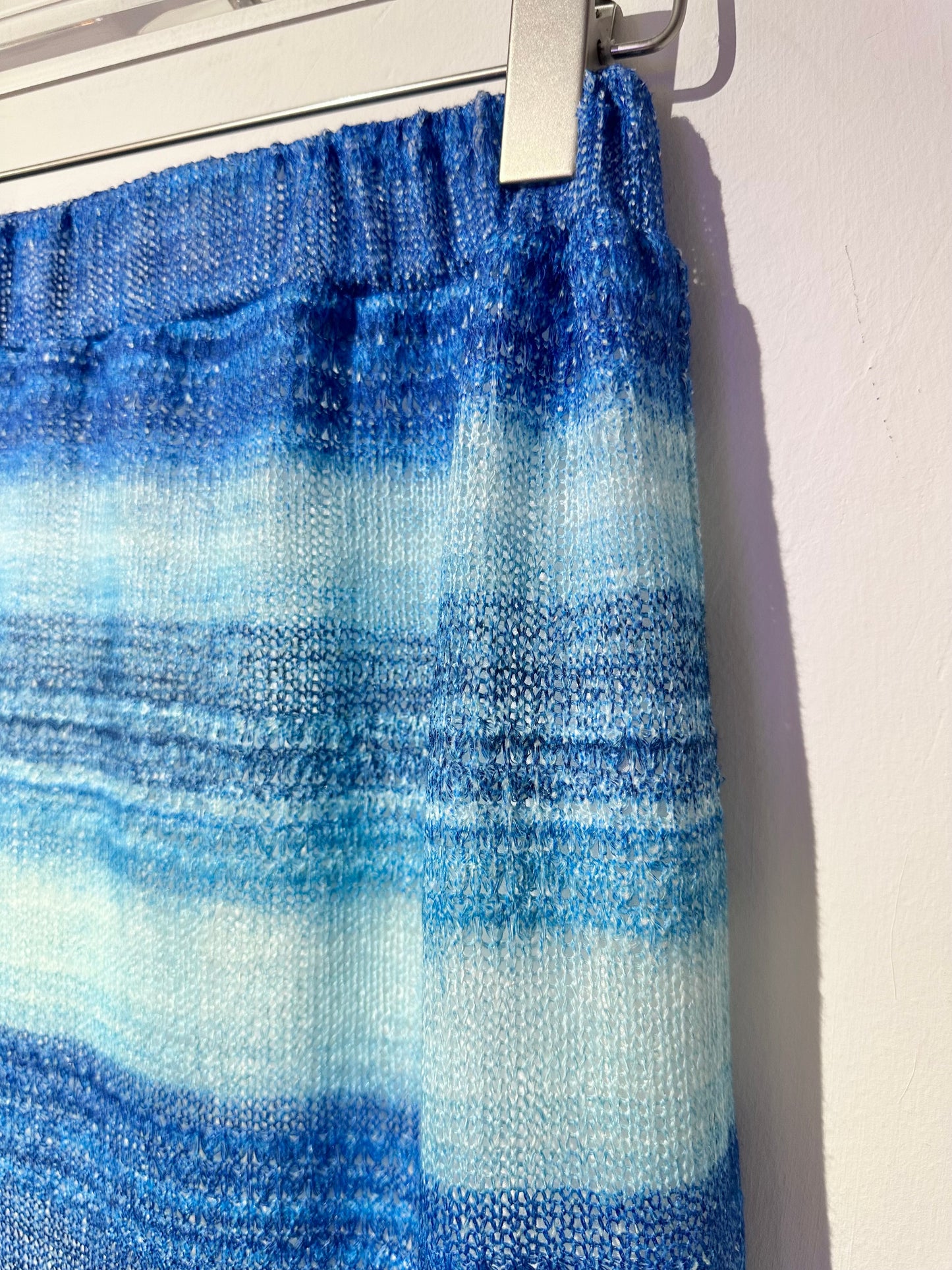 • FUSSY MADE • SHADING BLUE KNIT SKIRT