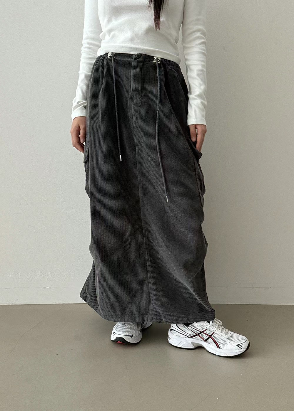 CORDUROY WASHING SKIRT