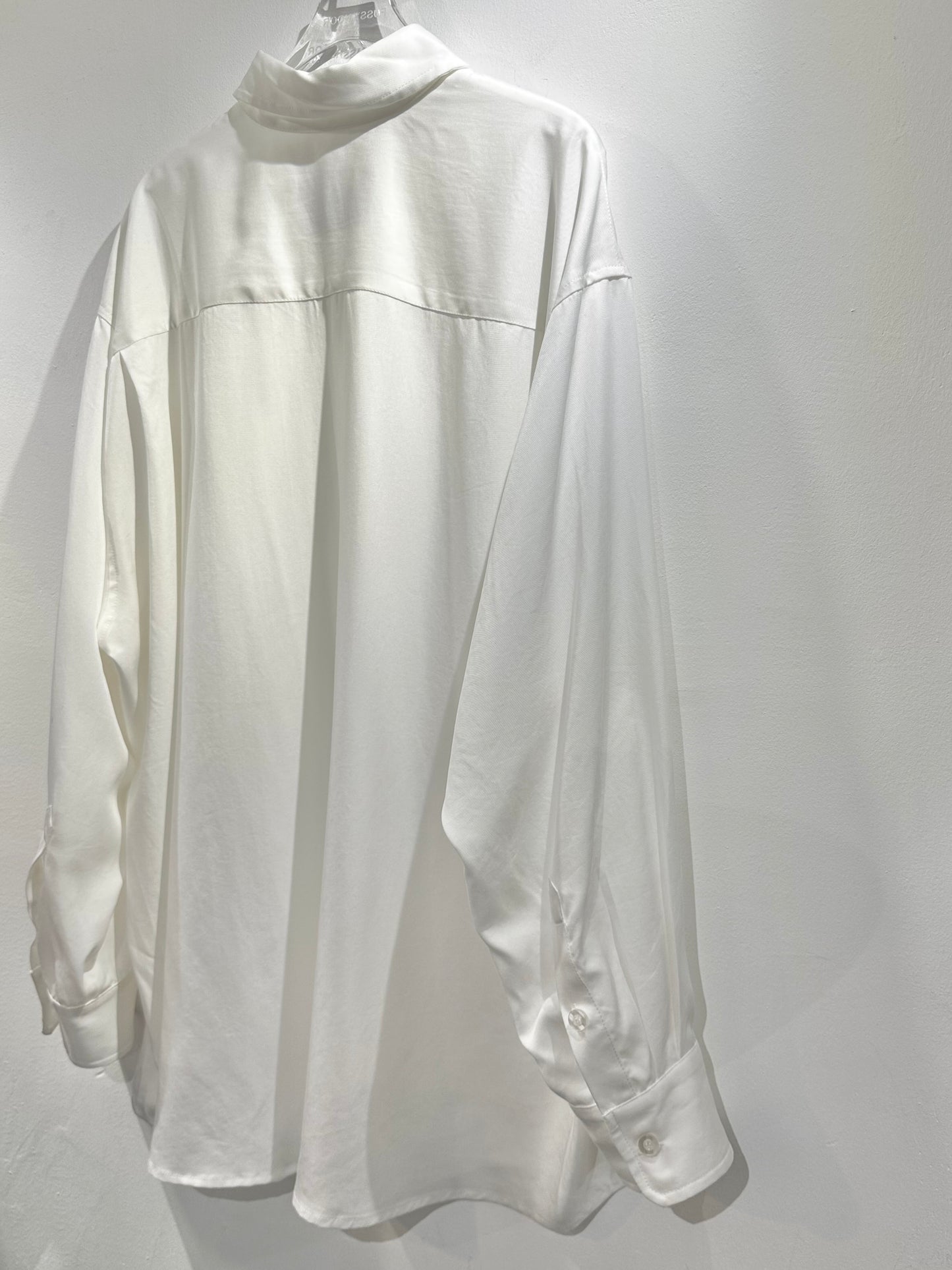 • FUSSY MADE • CUPRO PLAIN WHITE SHIRT