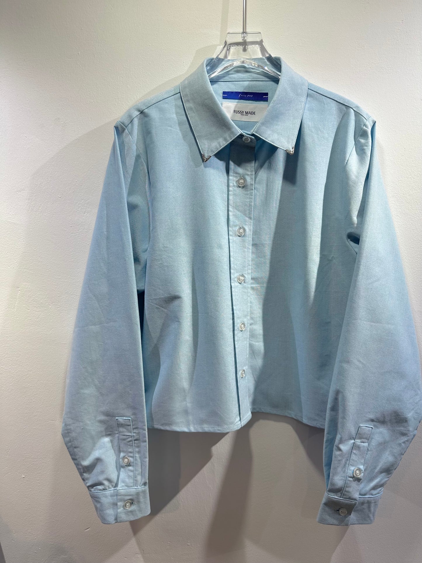 • FUSSY MADE • COLLAR TIPS OXFORD SHIRT