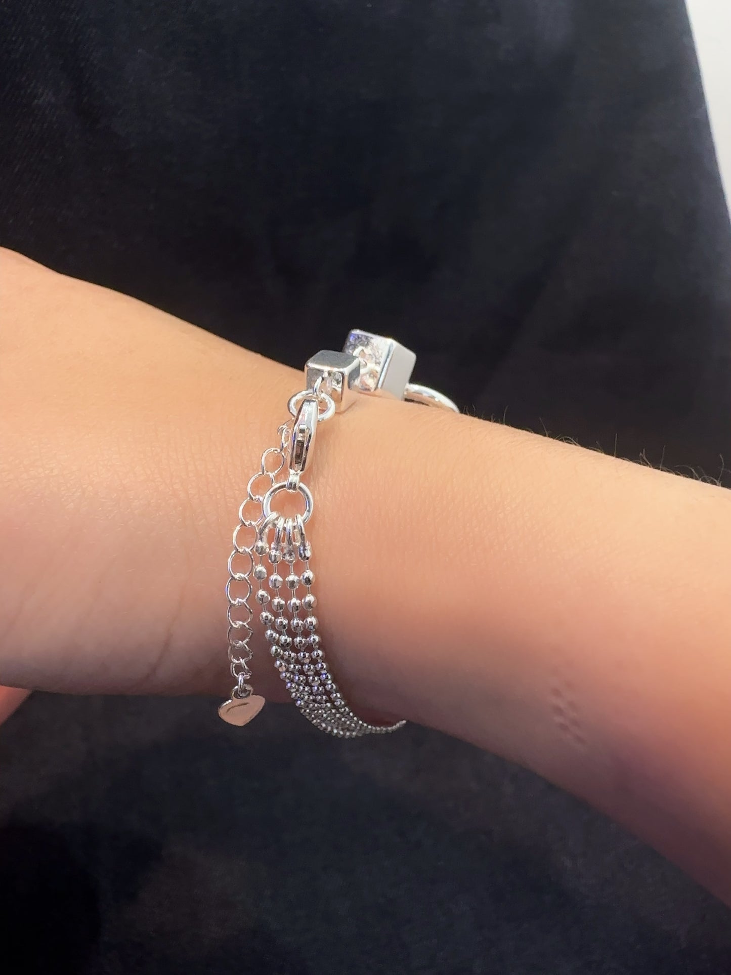 925 CUBE CHAIN LINK BRACELET