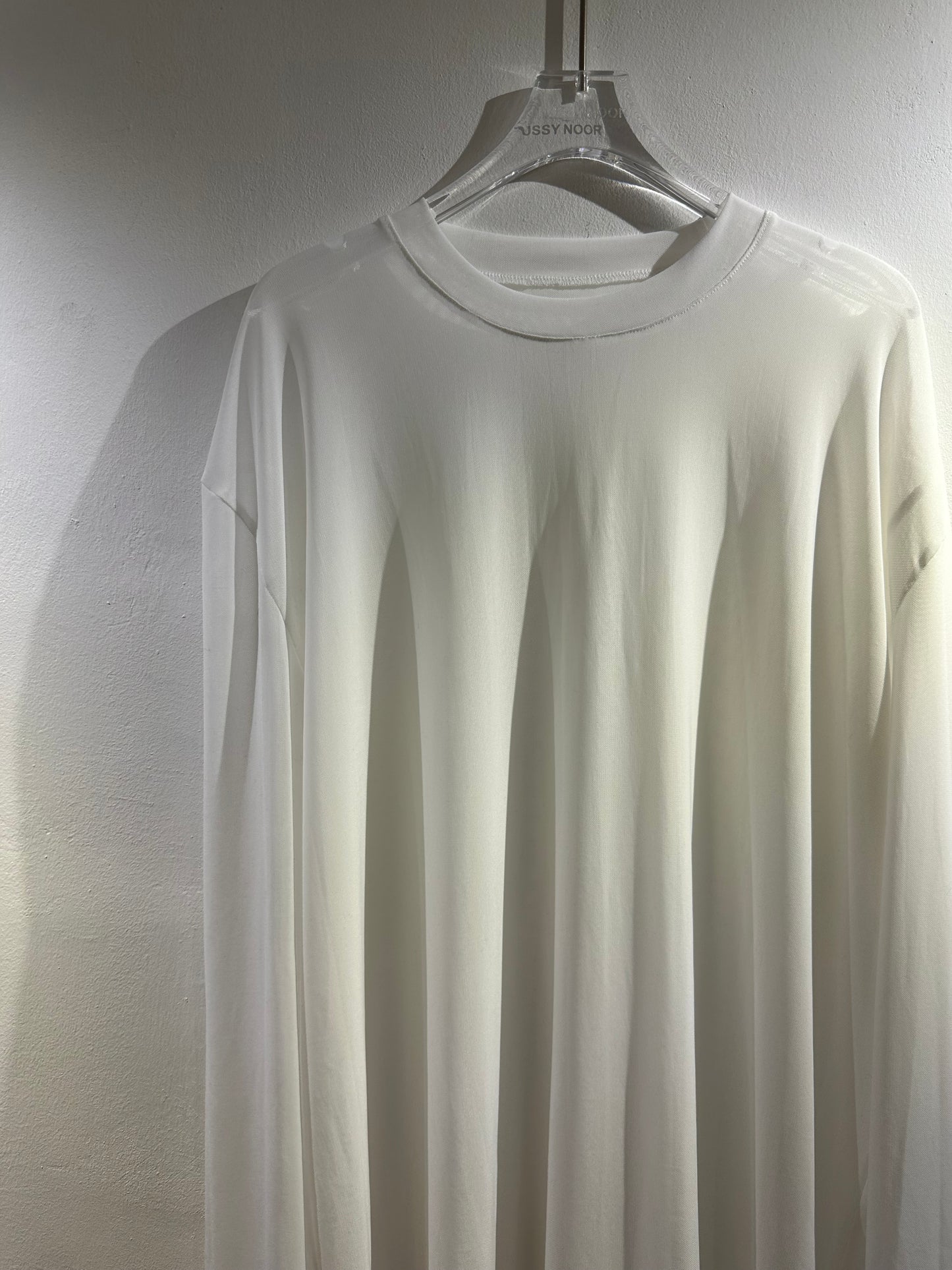 • FUSSY MADE • SHEER MESH LONG TOP