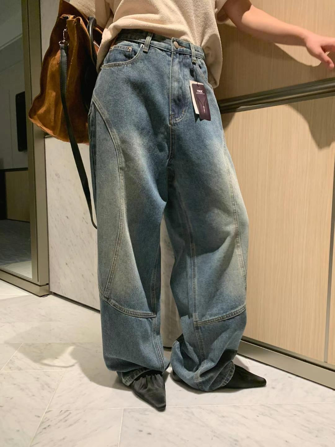 !!!LAST ORDER - SPECIAL OFFER until Sunday!!! SPECIAL CUT PATCHED JEANS