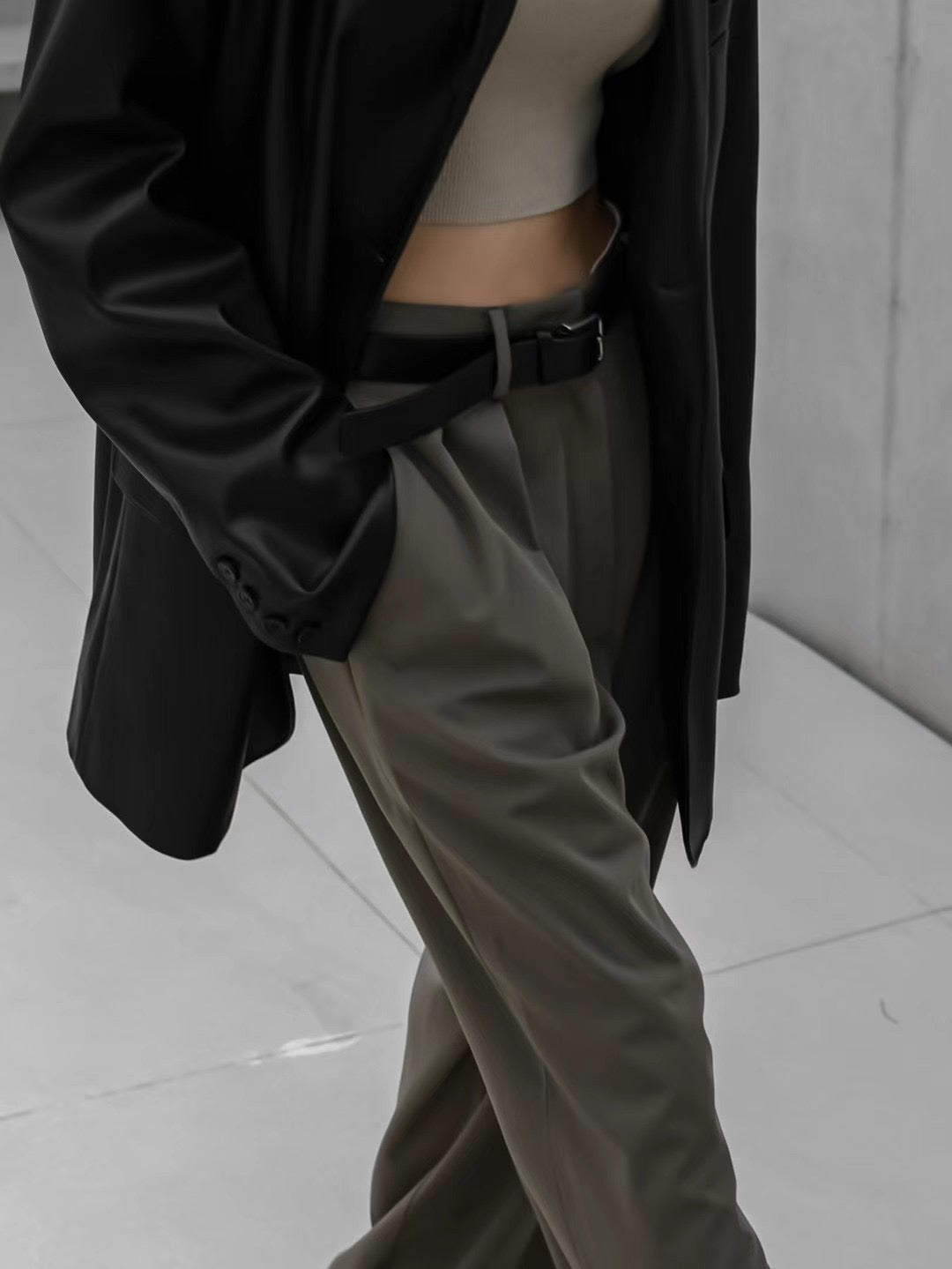 INWARD DOUBLE PLEATS TROUSERS