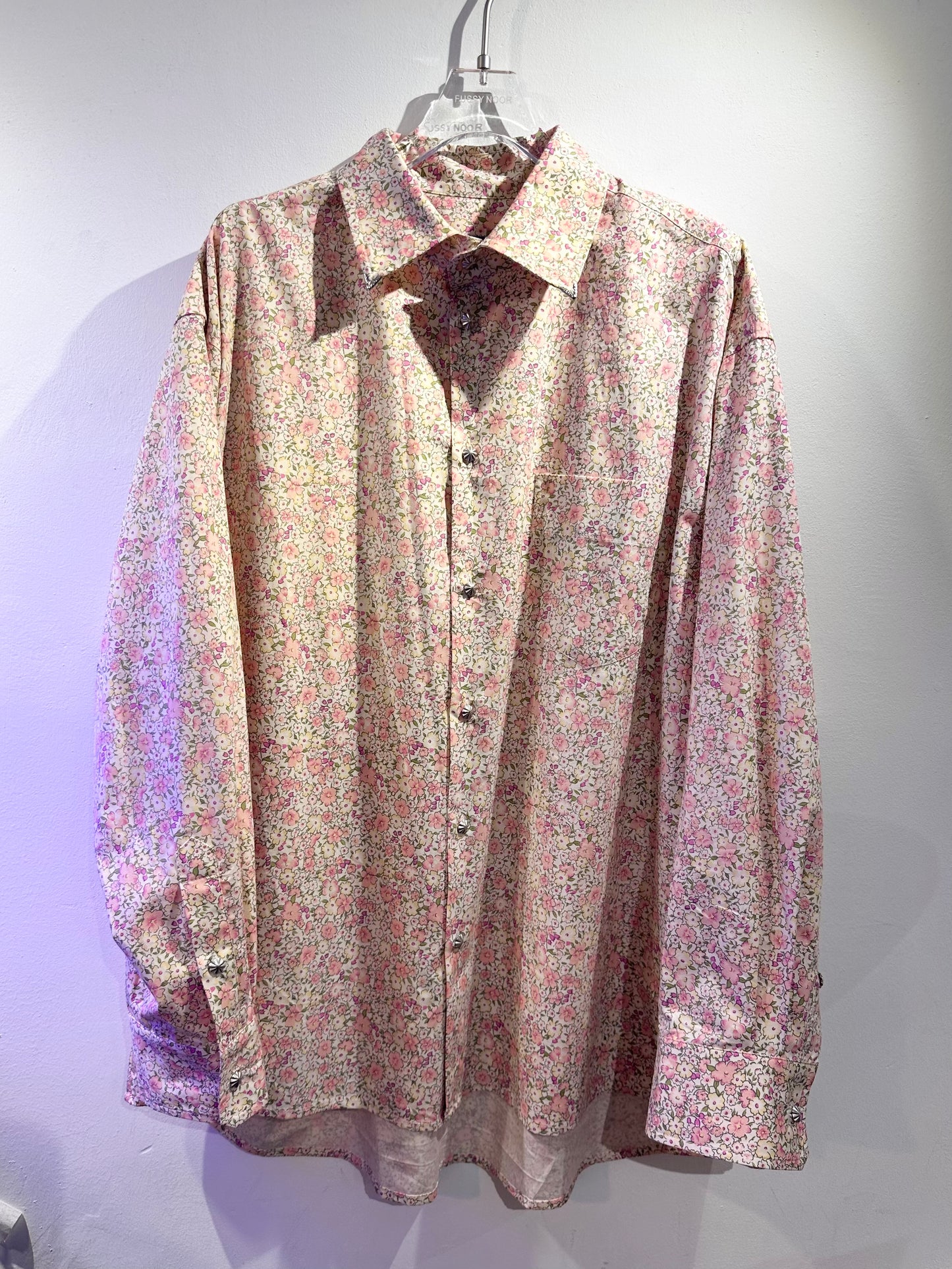 • FUSSY MADE • FLOWER BLOSSOM SHIRT ( LIBERTY OF LONDON FABRIC )
