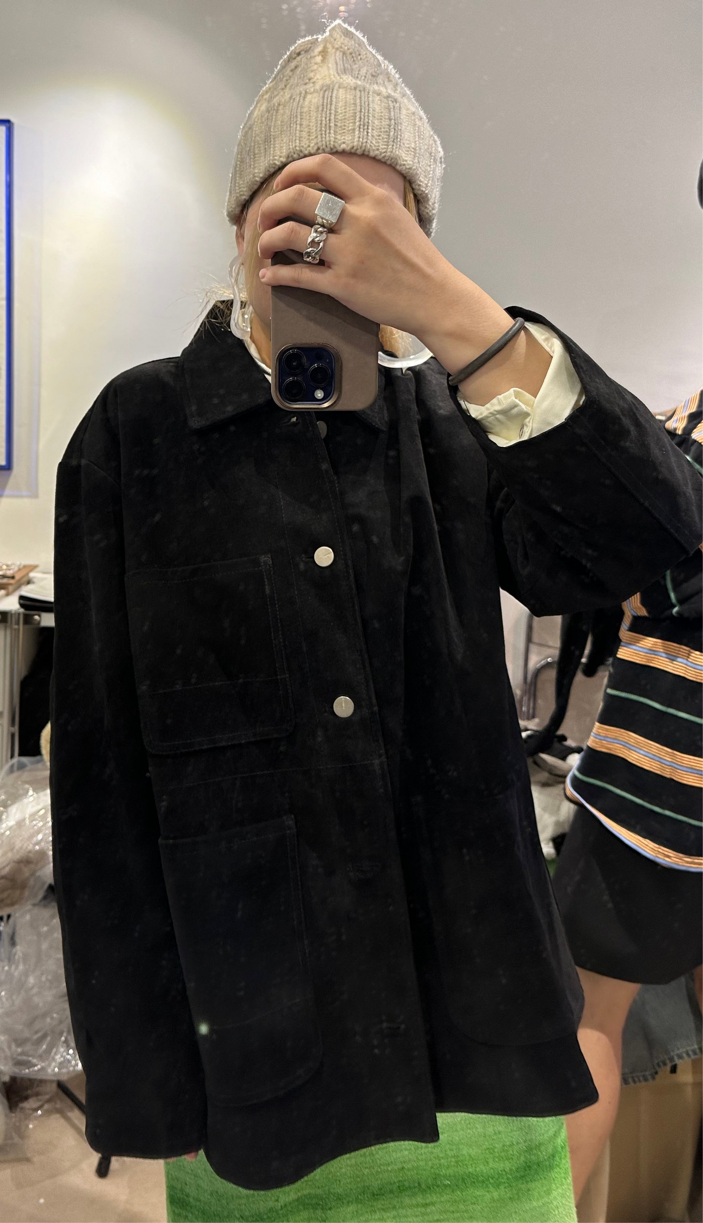 SUEDE WORKER JACKET
