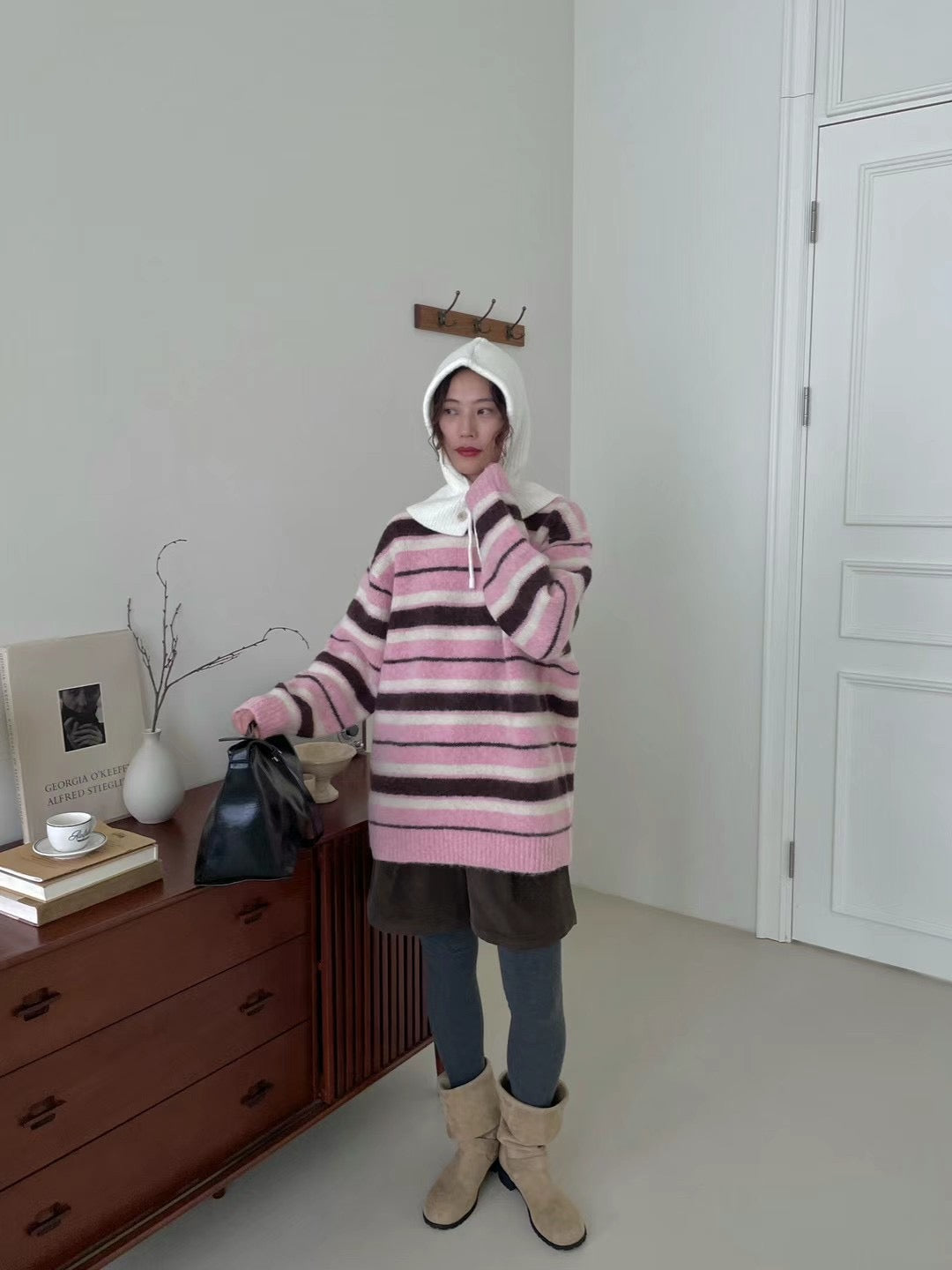WARM TONE STRIPE KNIT