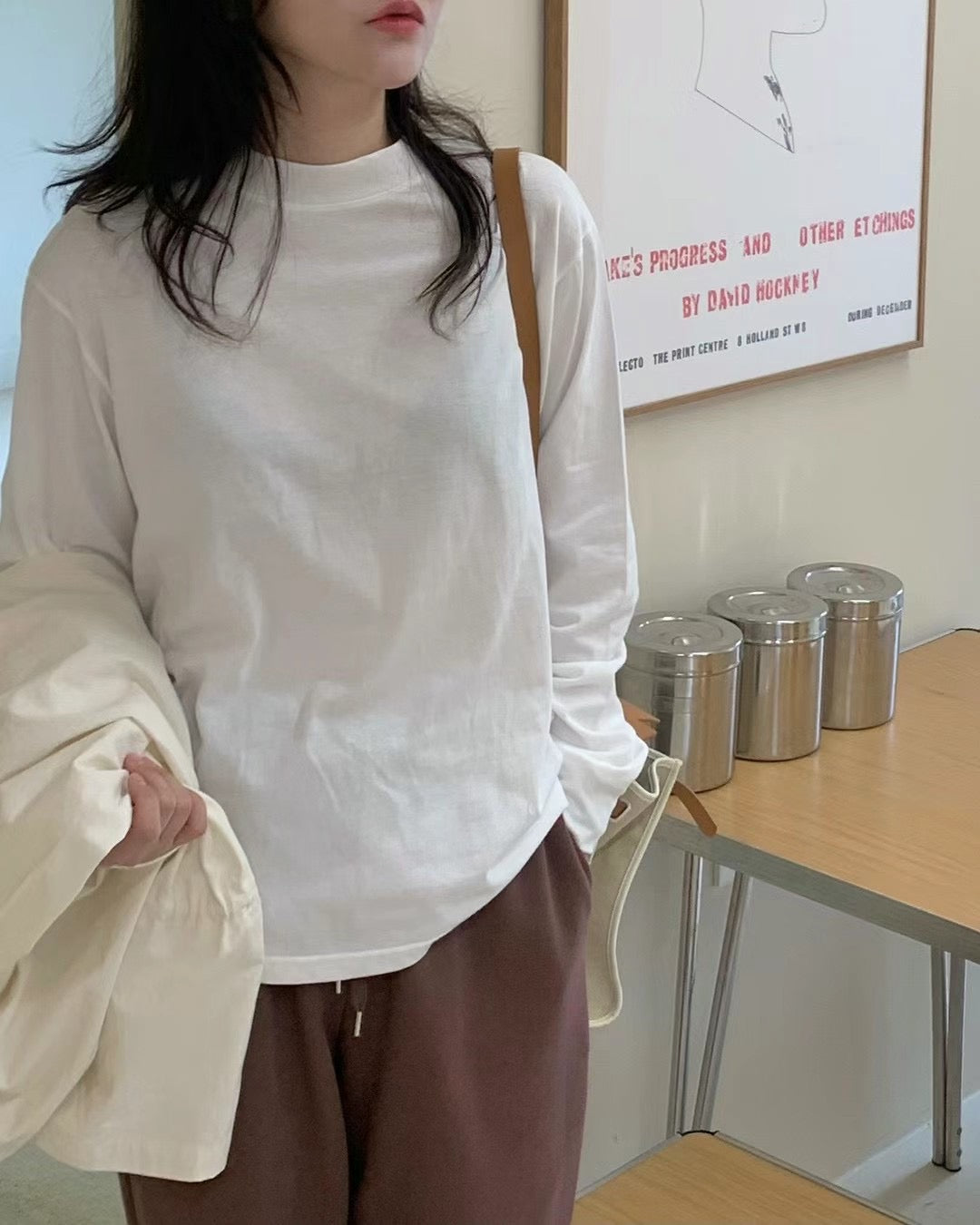 AUTUMN WIDE RIBBED COLLAR TOP