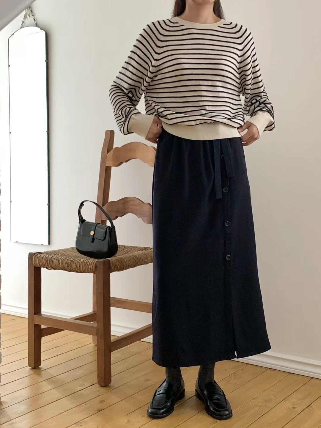 BUTTON SKIRT