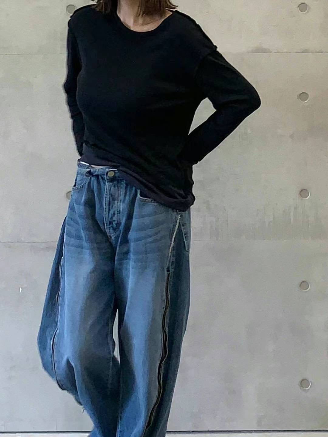 2 LAYERED DRAPE TOP