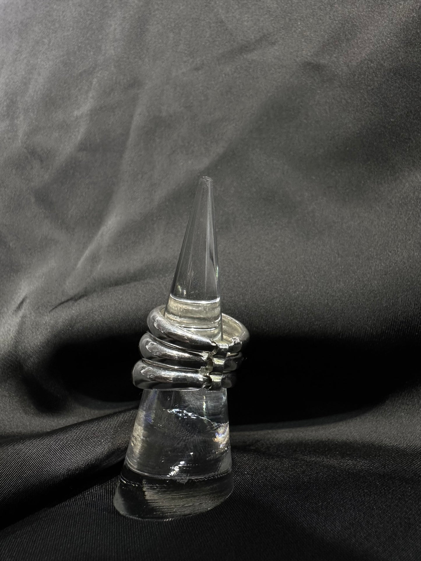 925 HANDMADE 3 ATTACHED RING
